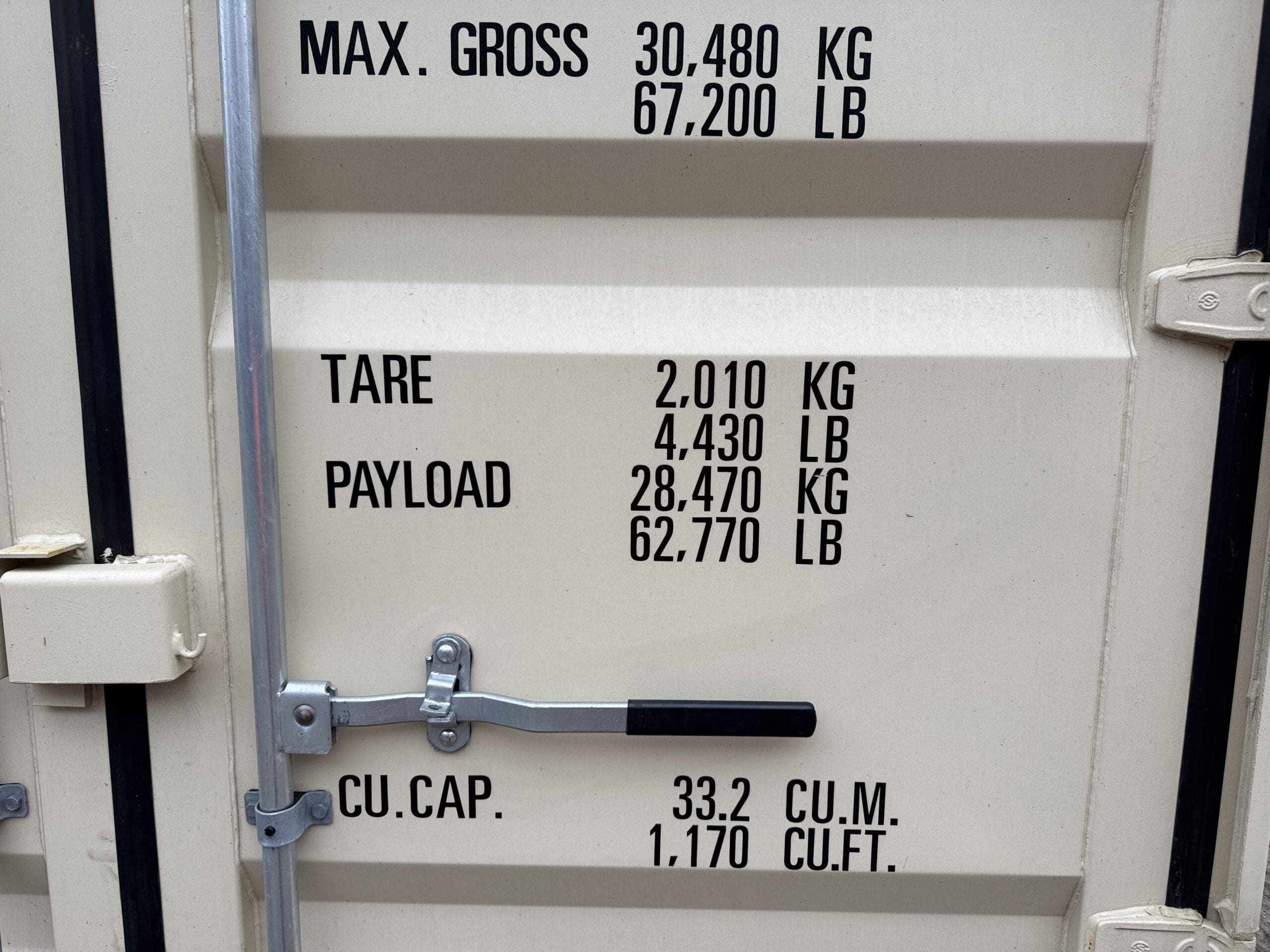 20ft New Shipping Container – Wind & Watertight – Beige — 20ft — new (image 4 of 12)