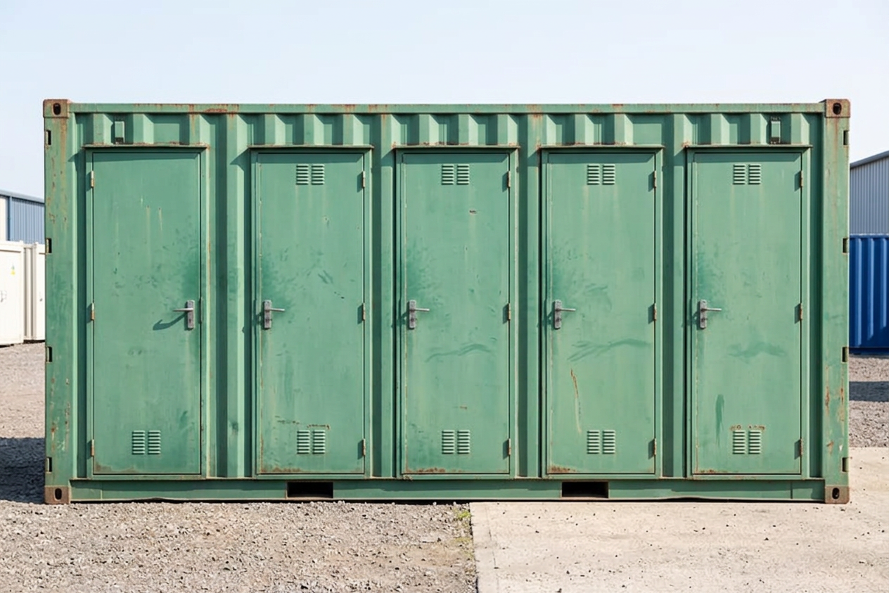 4+1 Steel Toilet Cabin 20FT x 9FT — 20FT — new — sanitation units (image 6 of 6)