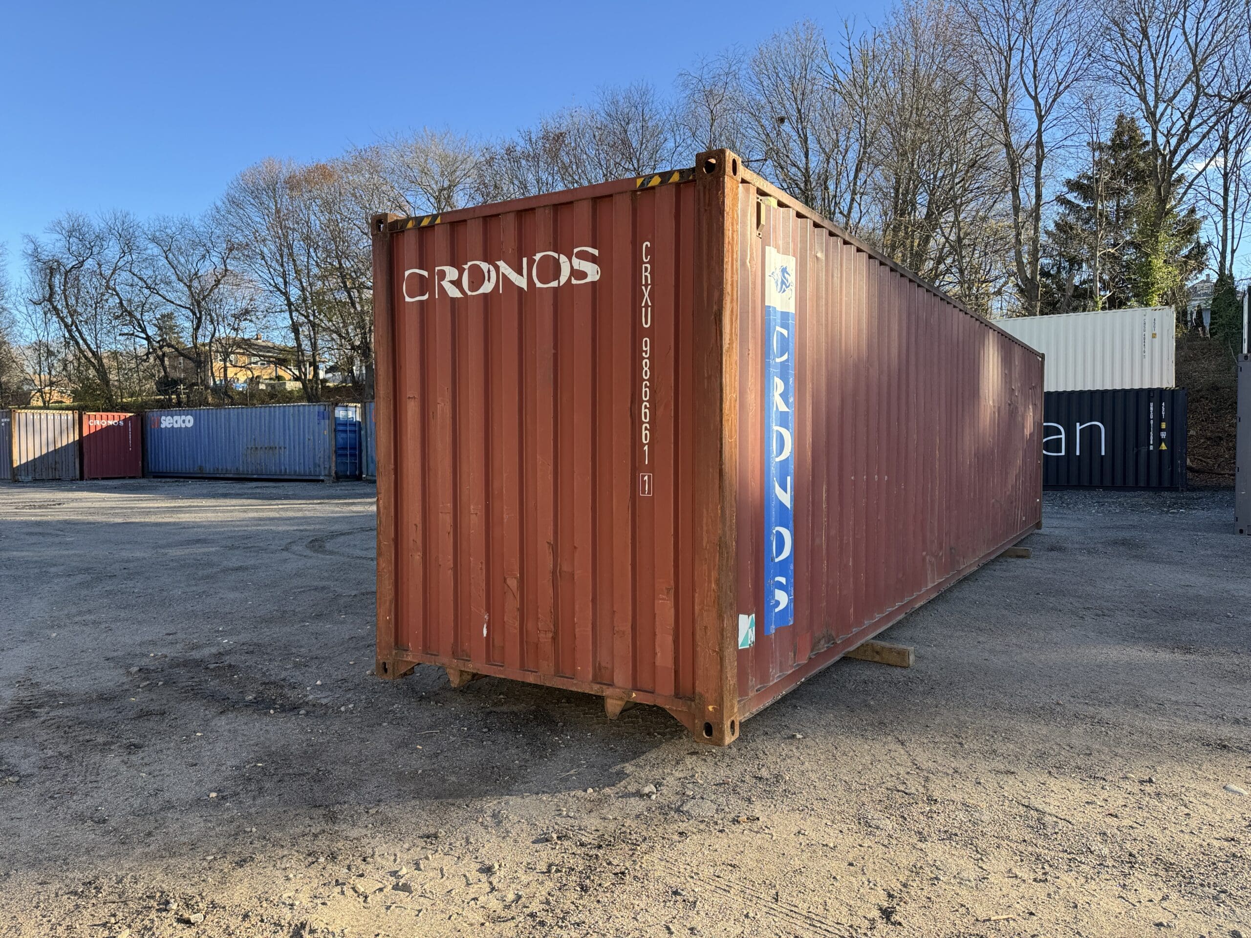 40ft Used High Cube Shipping Container – Wind & Watertight – Red — 40ft — used (image 10 of 12)