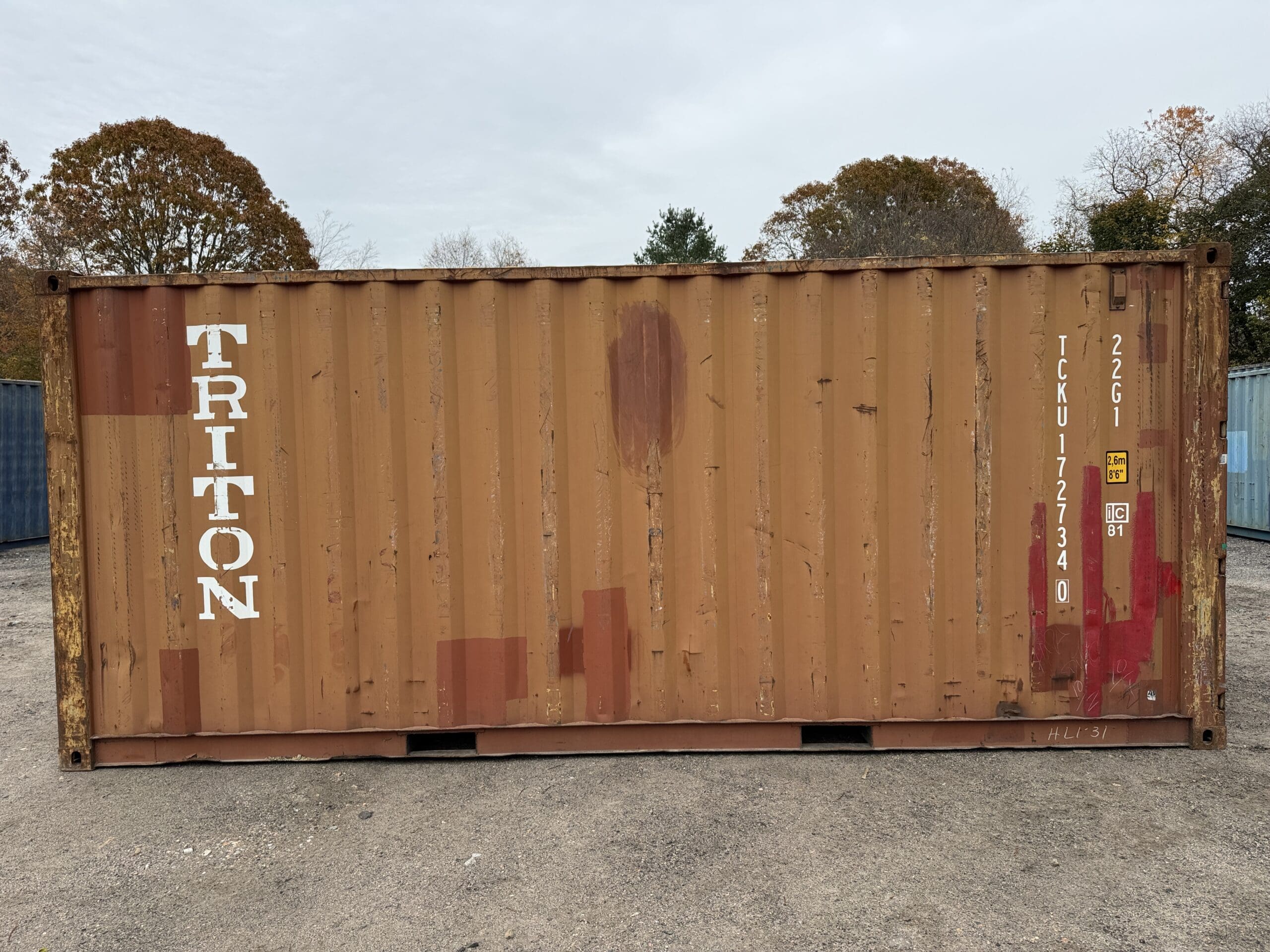20ft Used Shipping Container – Wind & Watertight – Burnt Orange — 20ft — used (image 11 of 12)