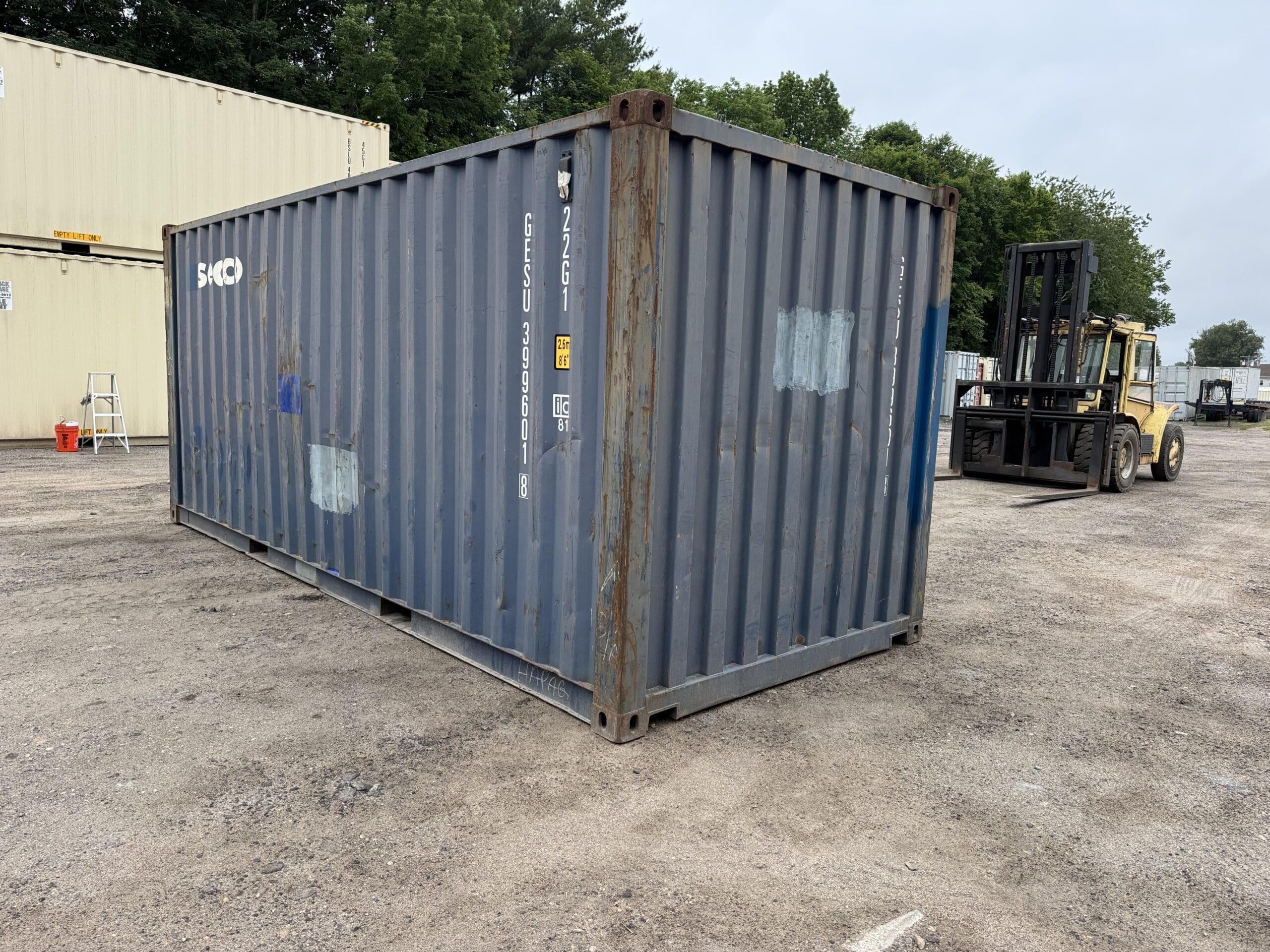 20ft Used Shipping Container – Wind & Watertight – Blue — 20ft — used (image 8 of 12)