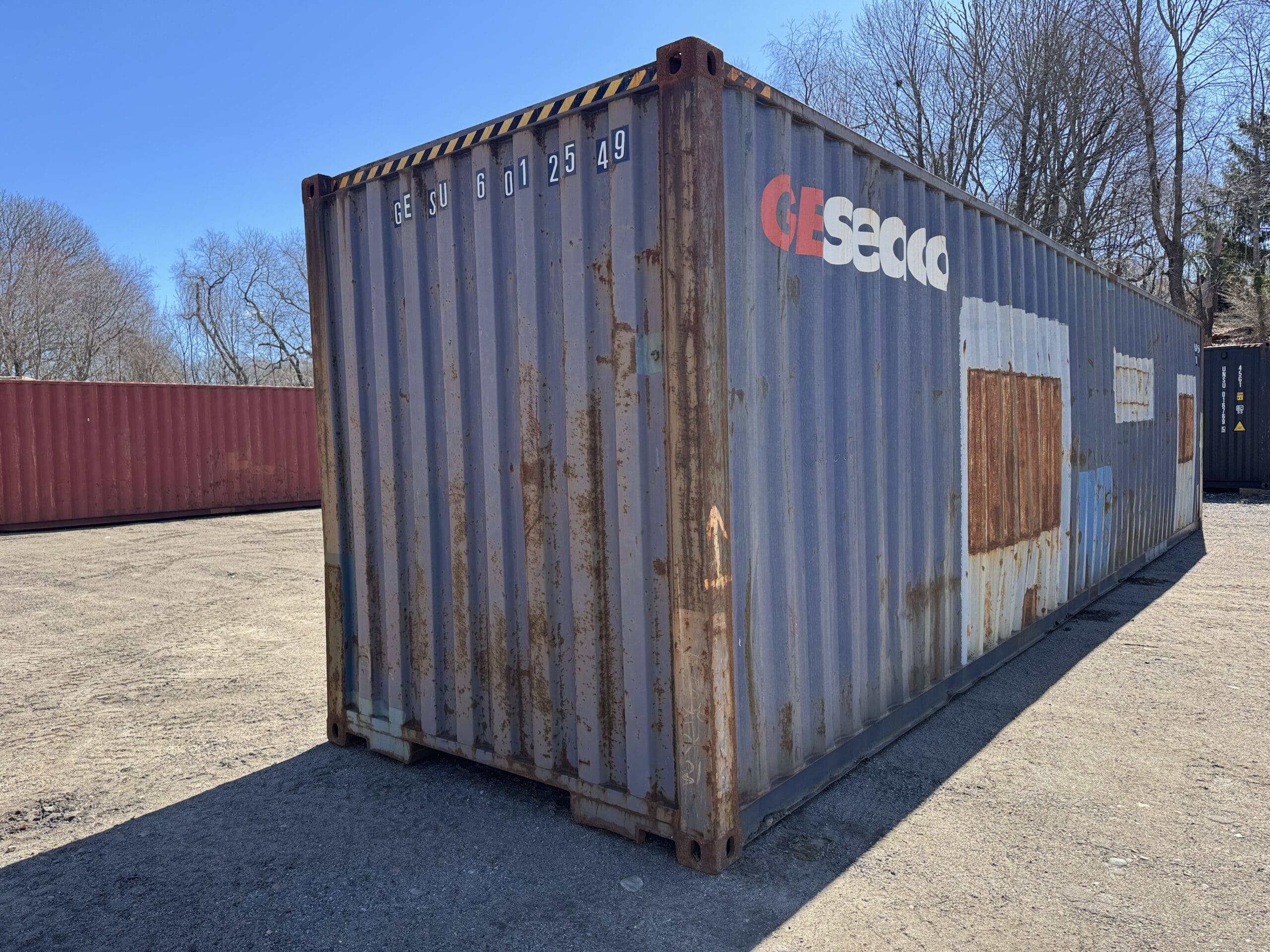 40ft Used High Cube Shipping Container – Wind & Watertight – Blue — 40ft — used (image 10 of 12)