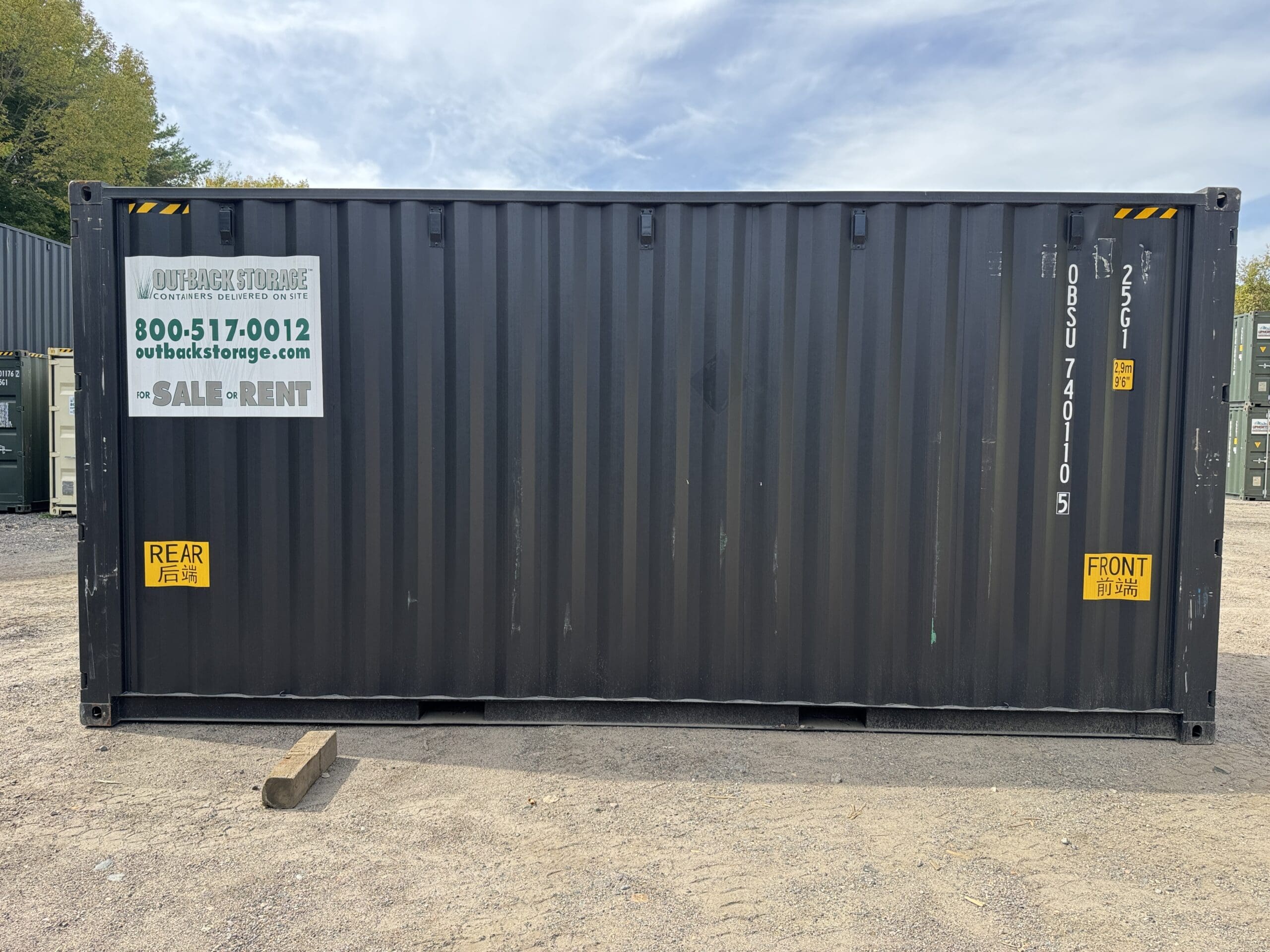 20ft New High Cube Shipping Container – Wind & Watertight – Black — 20ft — new (image 12 of 12)