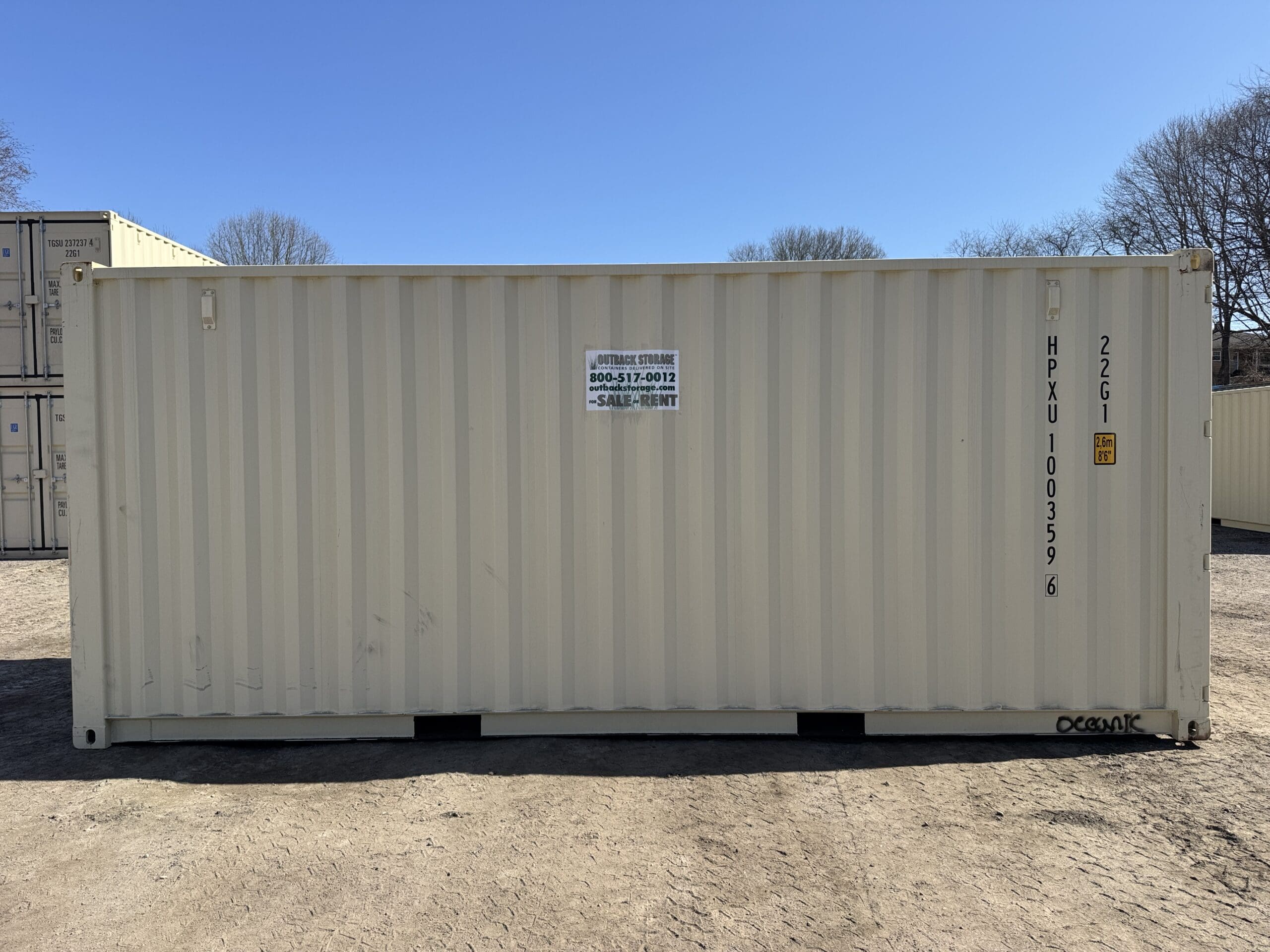 20ft New Shipping Container – Wind & Watertight – Beige — 20ft — new (image 3 of 12)