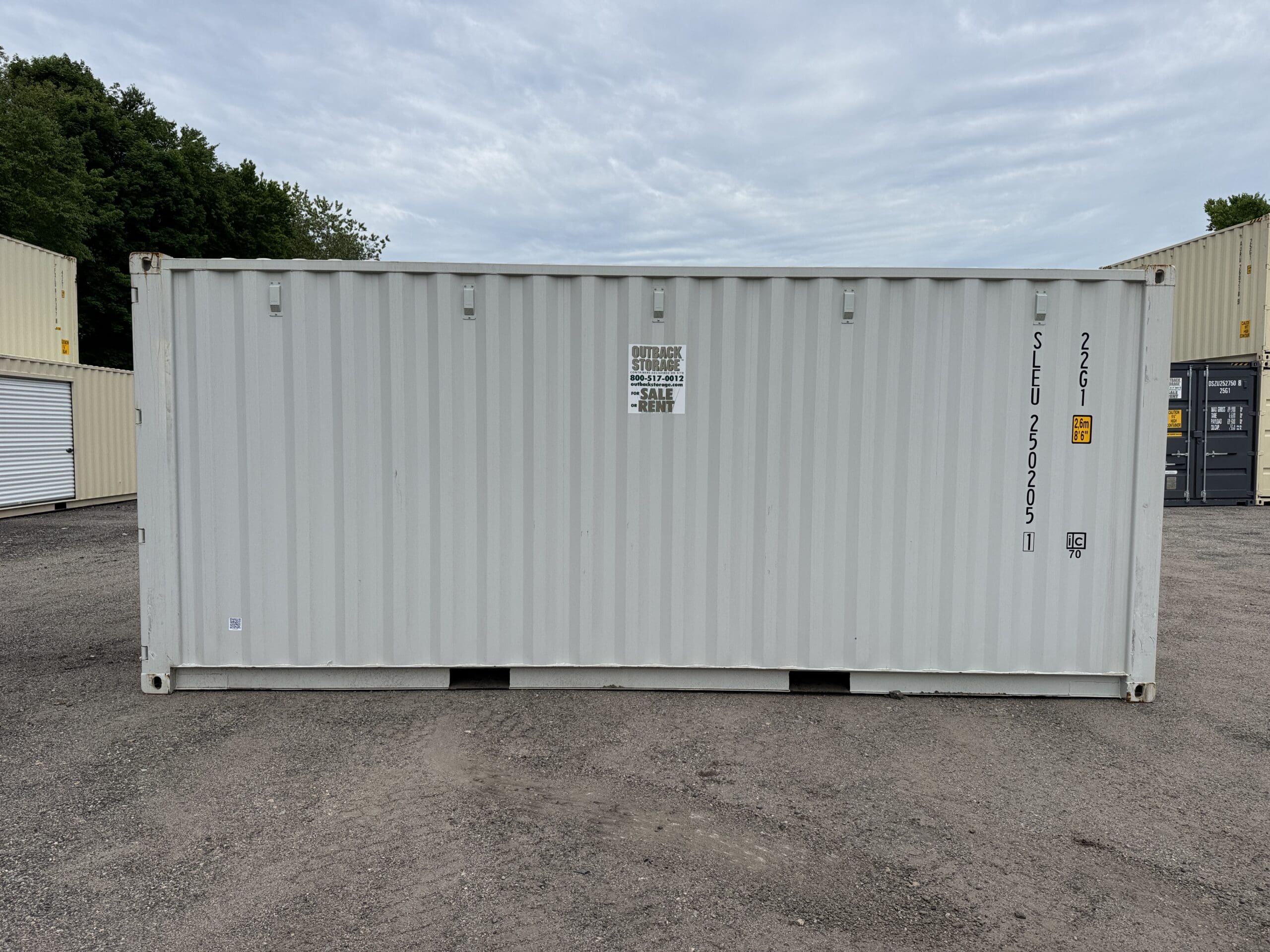 20ft New Shipping Container – Wind & Watertight – Gray — 20ft — new (image 8 of 12)