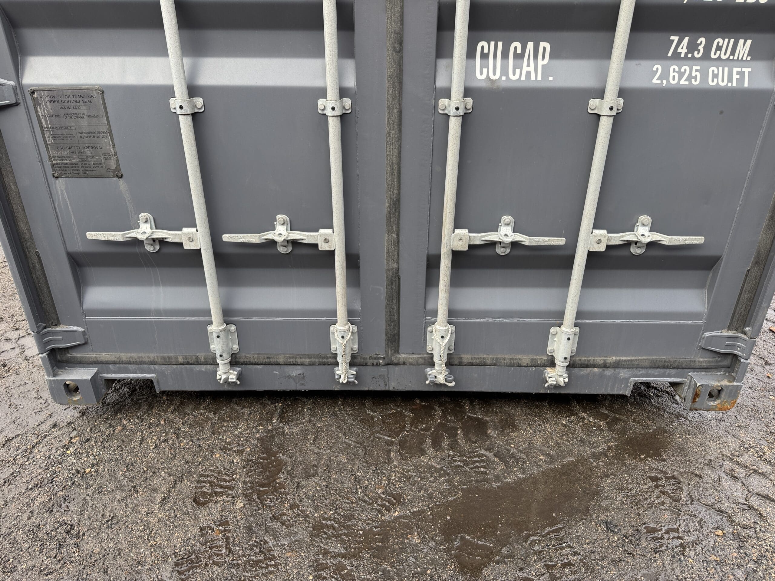 40ft New High Cube Shipping Container – Wind & Watertight – Dk Gray — 40ft — new (image 6 of 12)