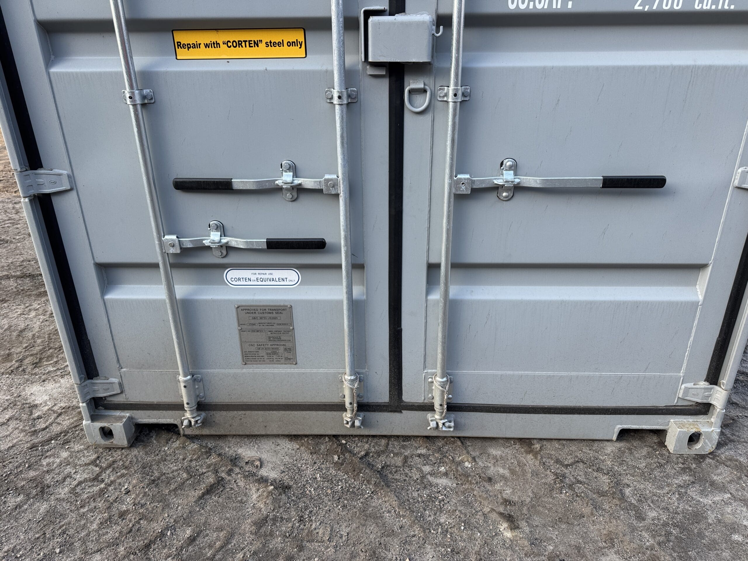 40ft New High Cube Shipping Container – Wind & Watertight – Gray — 40ft — new (image 6 of 12)