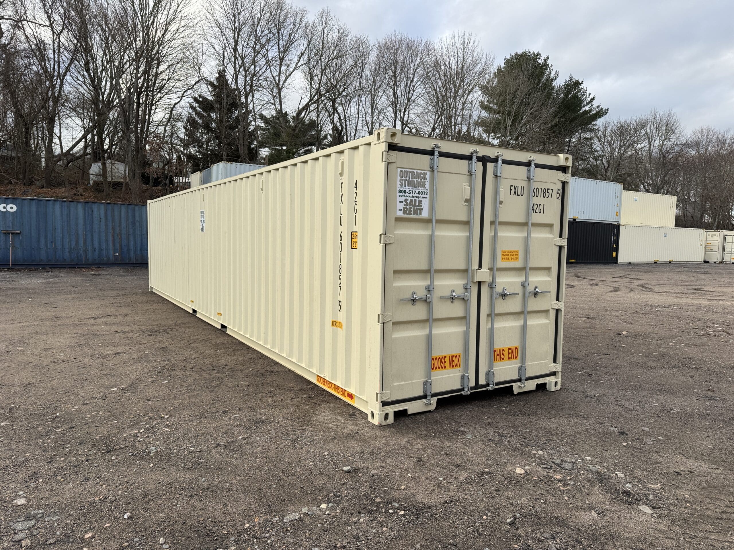 40ft New Shipping Container – Wind & Watertight – Beige — 40ft — new (image 11 of 12)