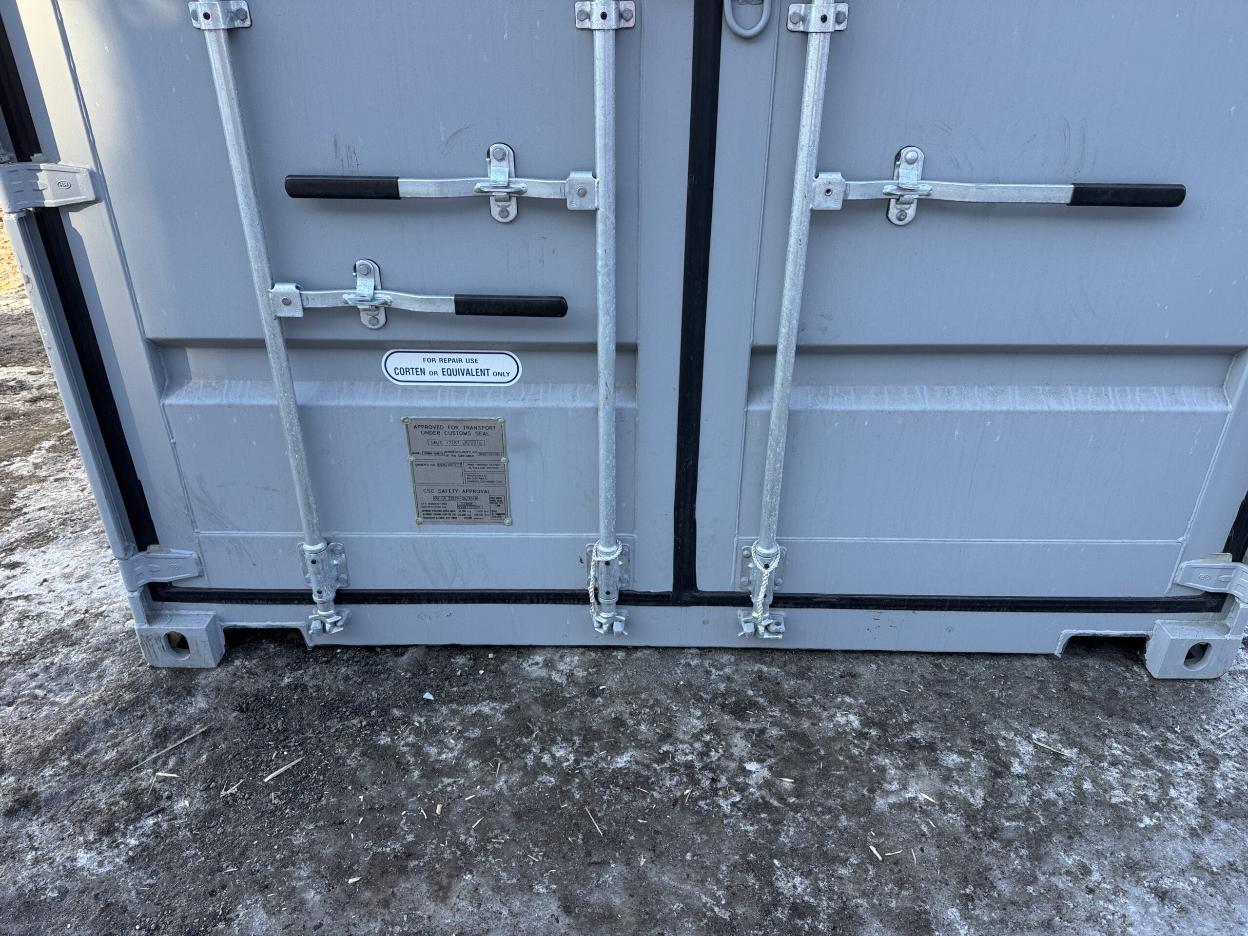 40ft New High Cube Shipping Container – Wind & Watertight – Gray — 40ft — new (image 6 of 12)