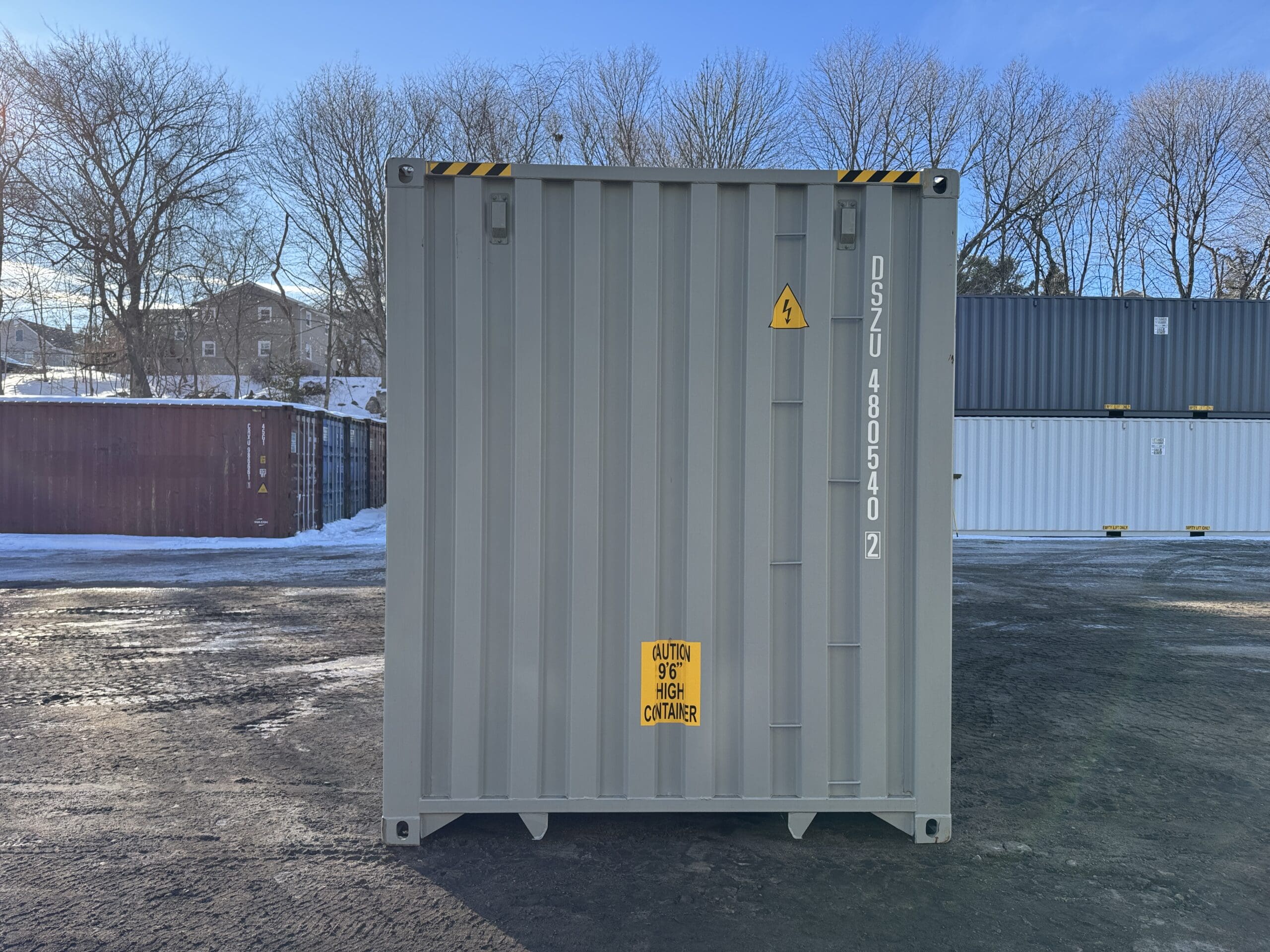 40ft New High Cube Shipping Container – Wind & Watertight – Gray — 40ft — new (image 10 of 12)