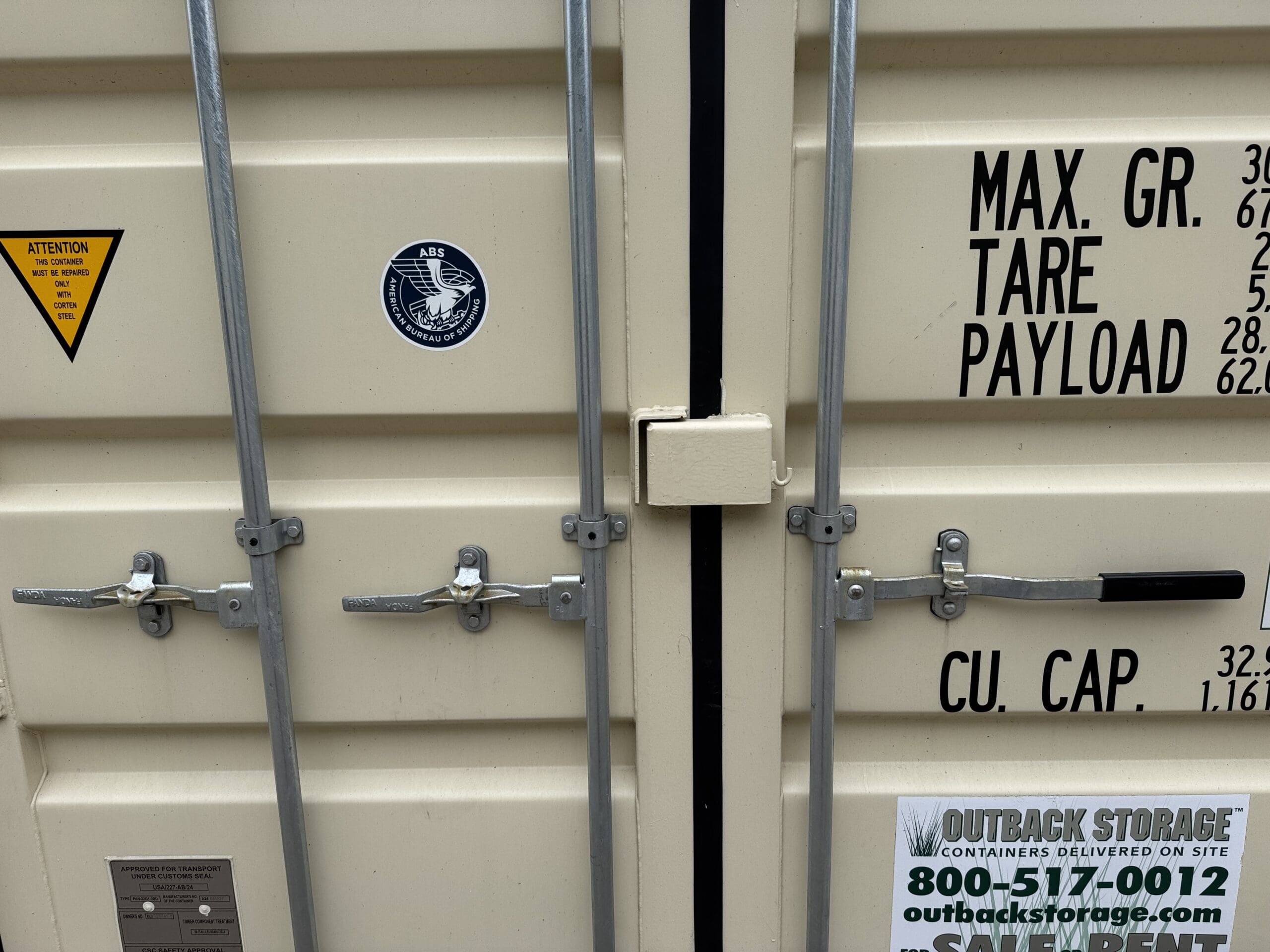 20ft New Shipping Container – Wind & Watertight – Beige — 20ft — new (image 4 of 12)
