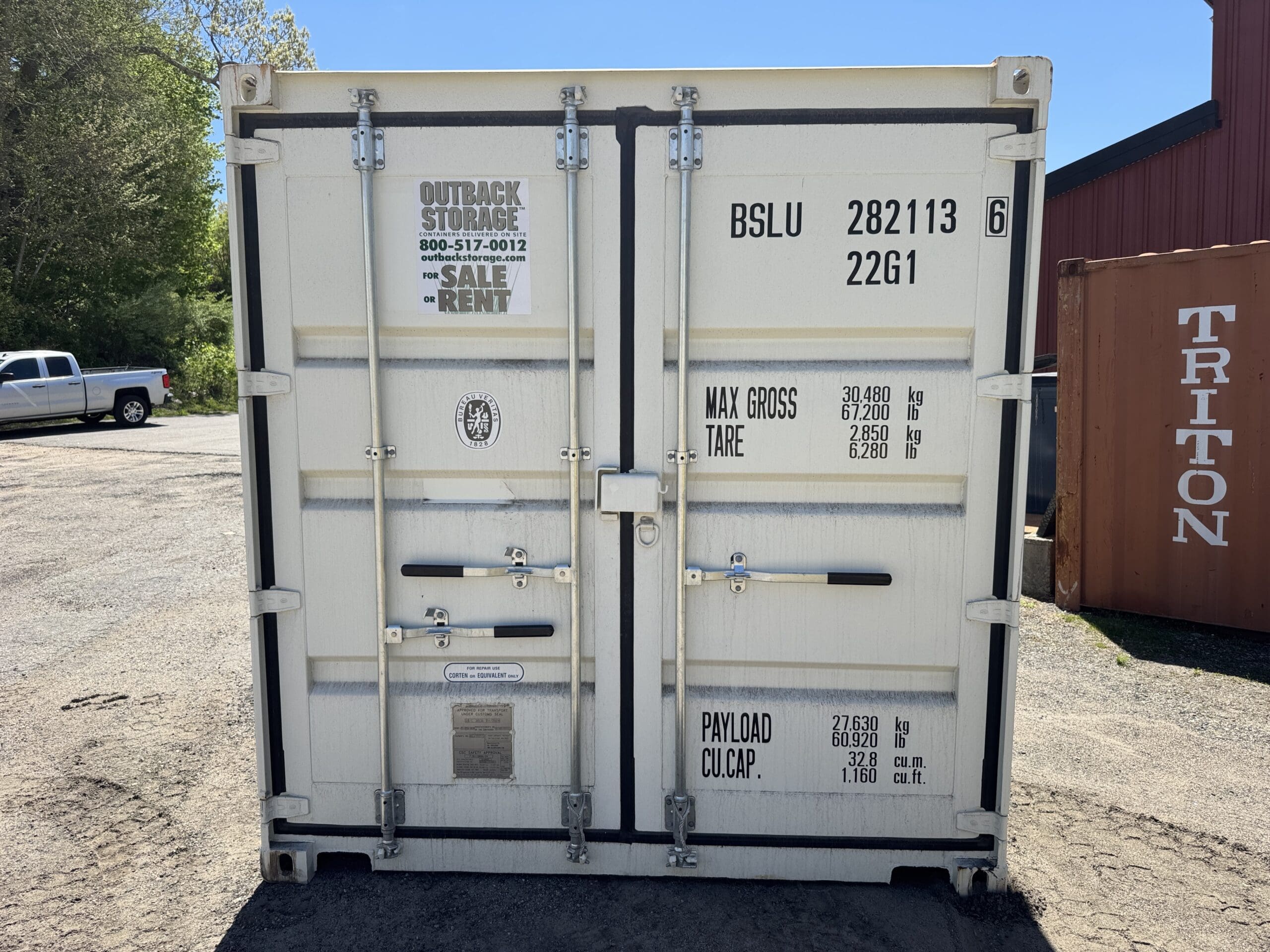 10ft New Shipping / Storage Container – Wind & Watertight – White — 10ft — new (image 3 of 10)