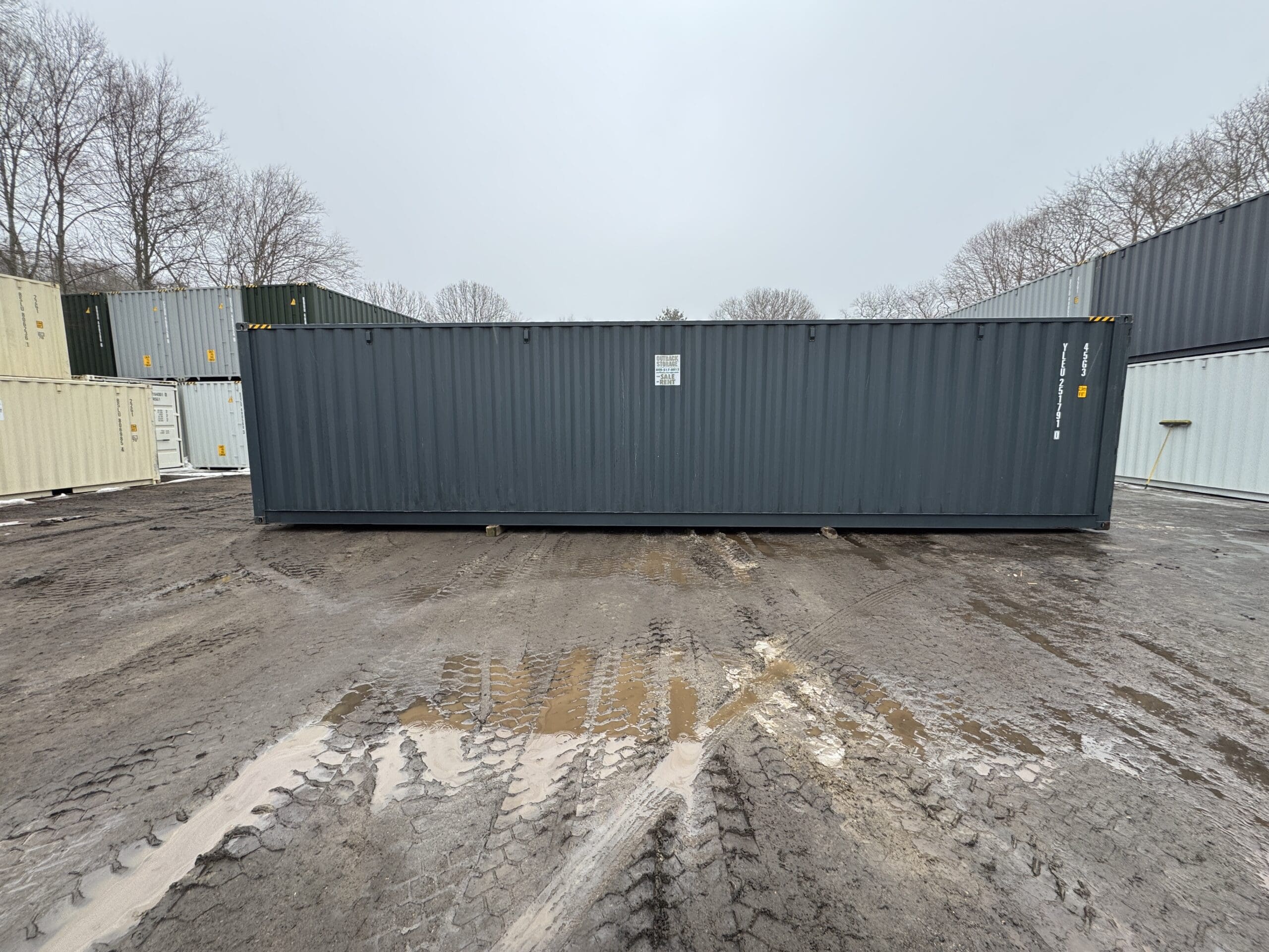 40ft New High Cube Shipping Container – Wind & Watertight – Dk Gray — 40ft — new (image 12 of 12)