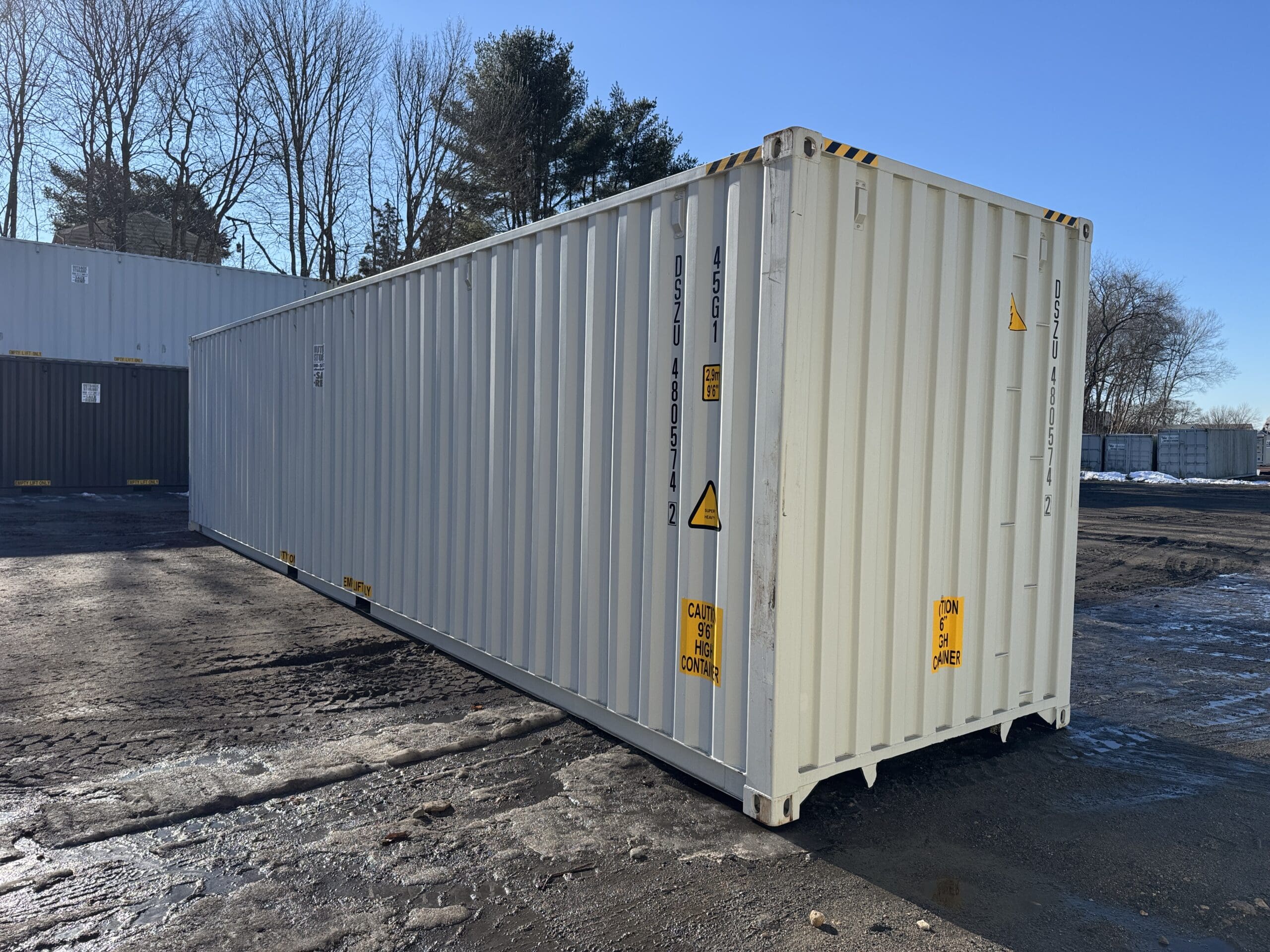 40ft New High Cube Shipping Container – Wind & Watertight – Lt Gray — 40ft — new (image 10 of 12)