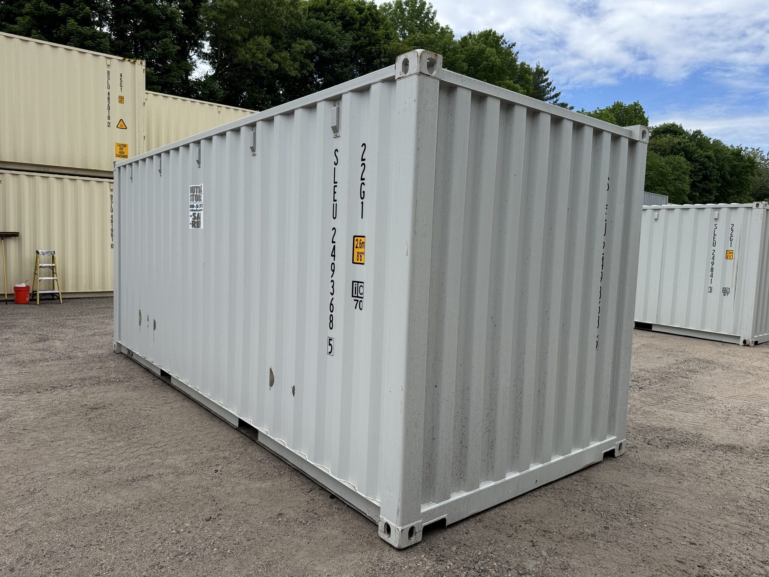 20ft New Shipping Container – Wind & Watertight – Gray — 20ft — new (image 10 of 12)
