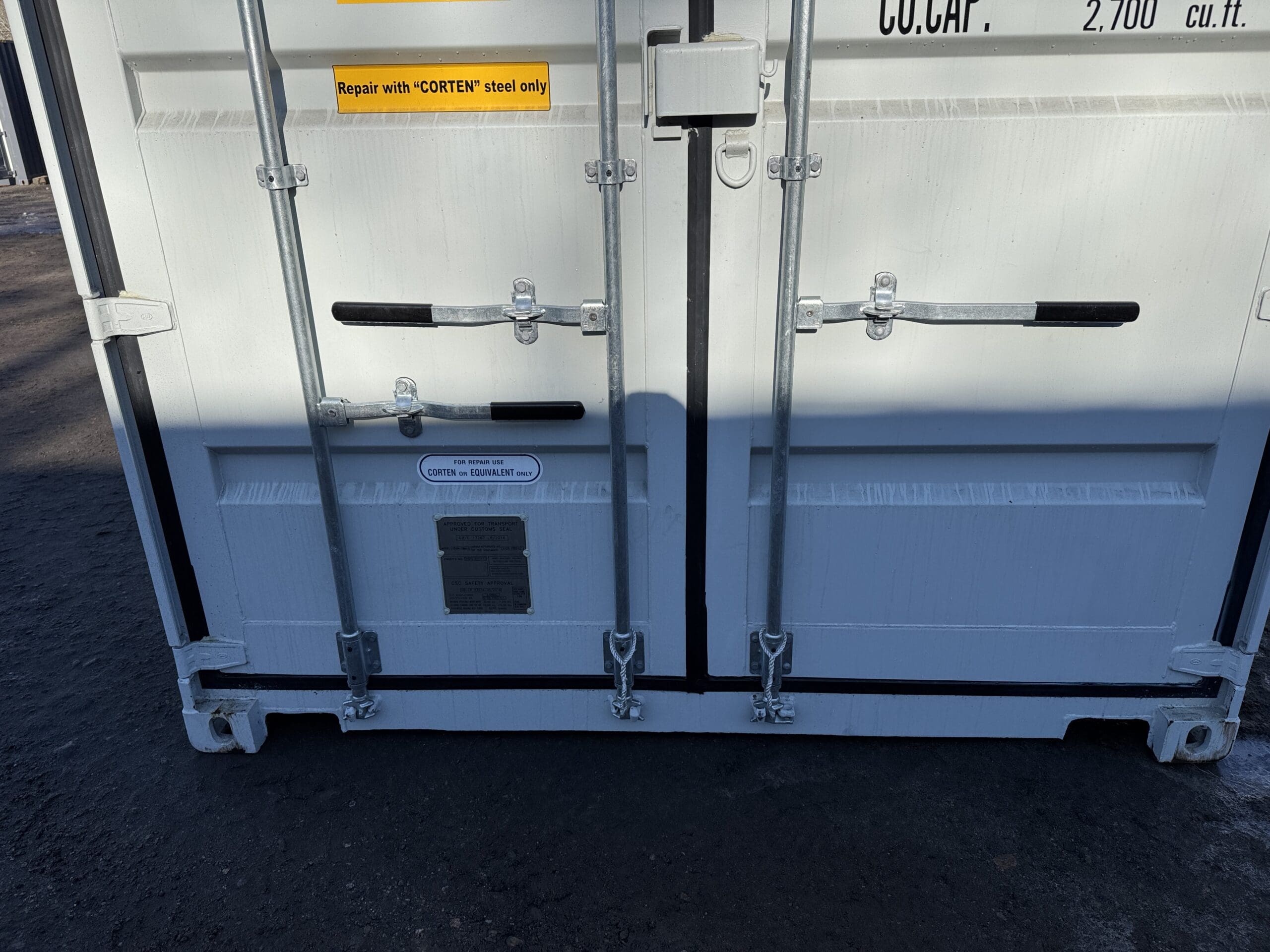 40ft New High Cube Shipping Container – Wind & Watertight – Lt Gray — 40ft — new (image 6 of 12)