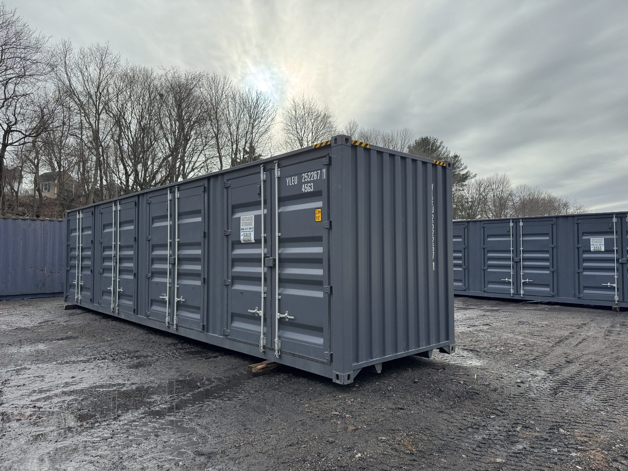 40ft New High Cube Shipping Container – Wind & Watertight – Dk Gray — 40ft — new (image 10 of 12)