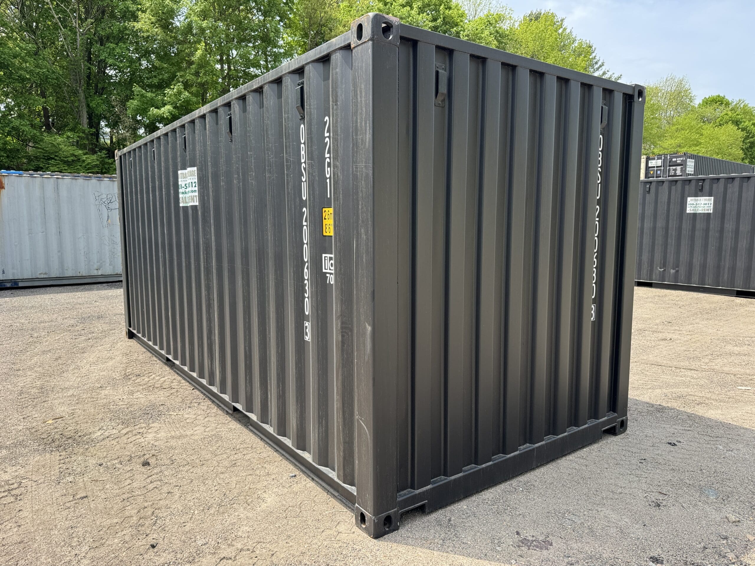 20ft New Shipping Container – Wind & Watertight – Black — 20ft — new (image 9 of 12)