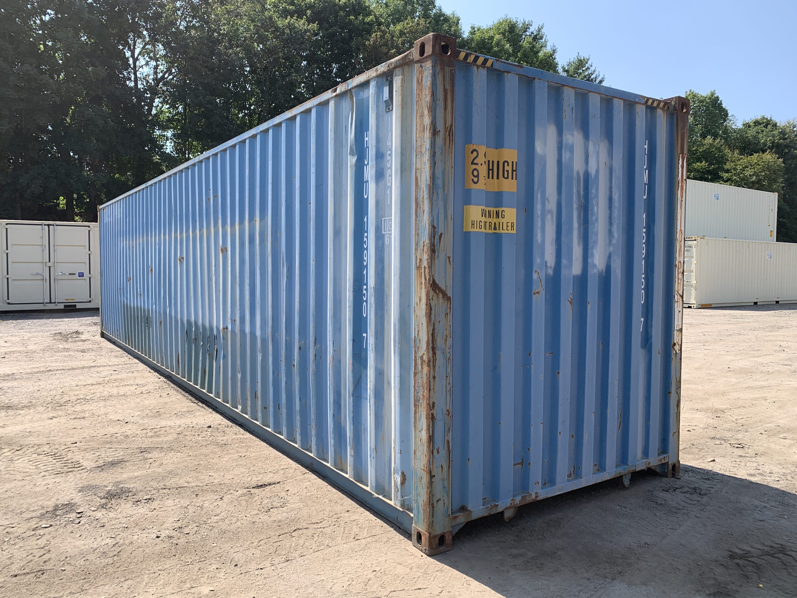 40ft Used High Cube Shipping Container – Wind & Watertight – Blue — 40ft — used (image 8 of 12)