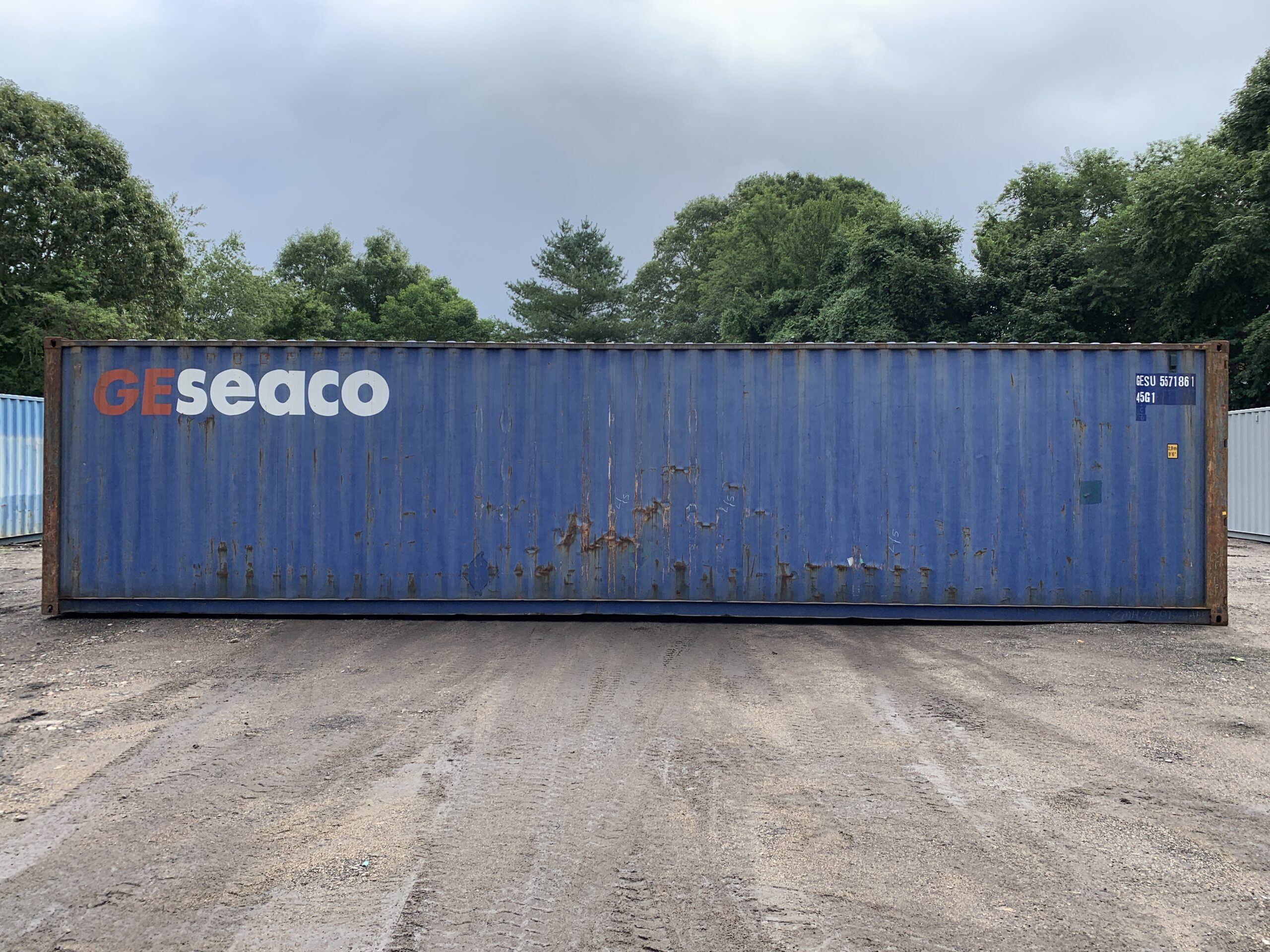 40ft Used High Cube Shipping Container – Wind & Watertight – Blue — 40ft — used (image 10 of 12)