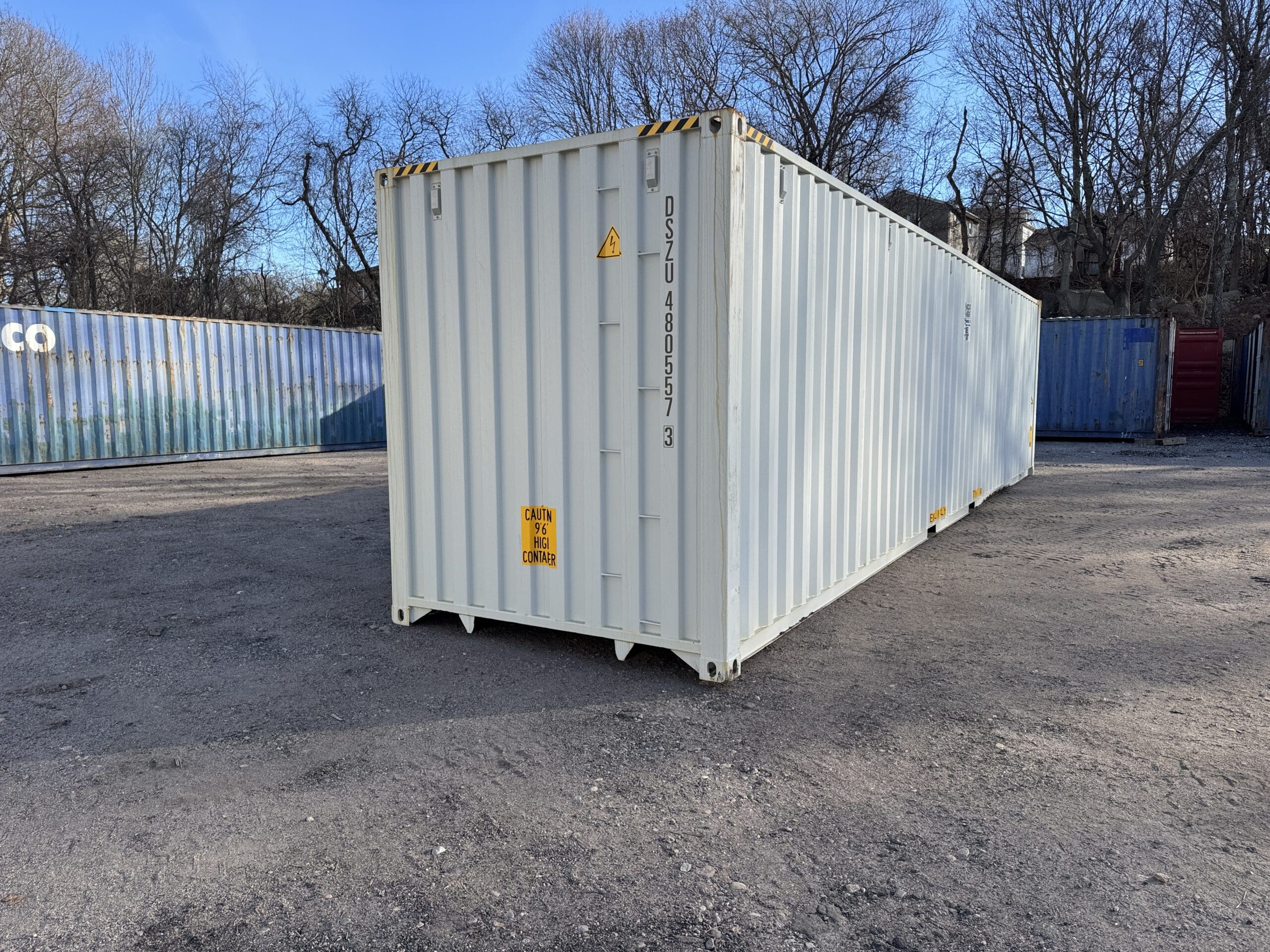 40ft New High Cube Shipping Container – Wind & Watertight – Gray — 40ft — new (image 11 of 12)