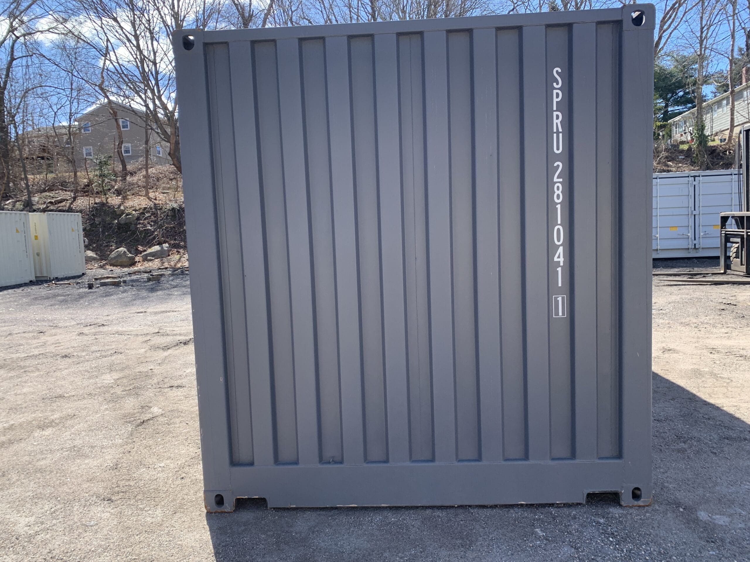 20ft Open Side New Shipping Container – Wind & Watertight – Gray — 20ft — new (image 12 of 12)