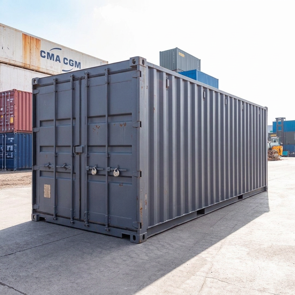Enhanced 20ft Standard Shipping Container – Grey Finish — 20ft — new — storage containers (image 2 of 3)