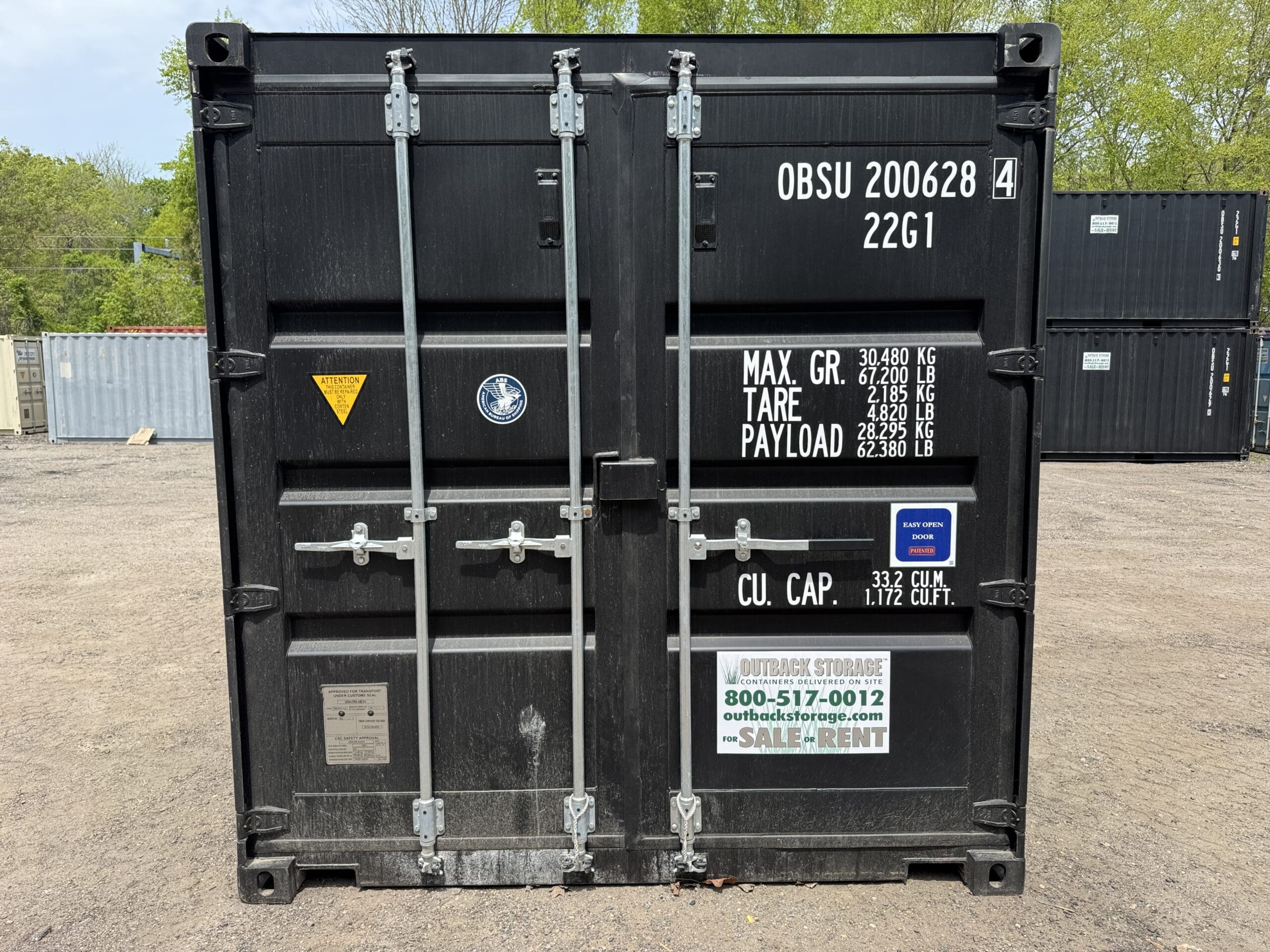 20ft New Shipping Container – Wind & Watertight – Black — 20ft — new (image 3 of 12)