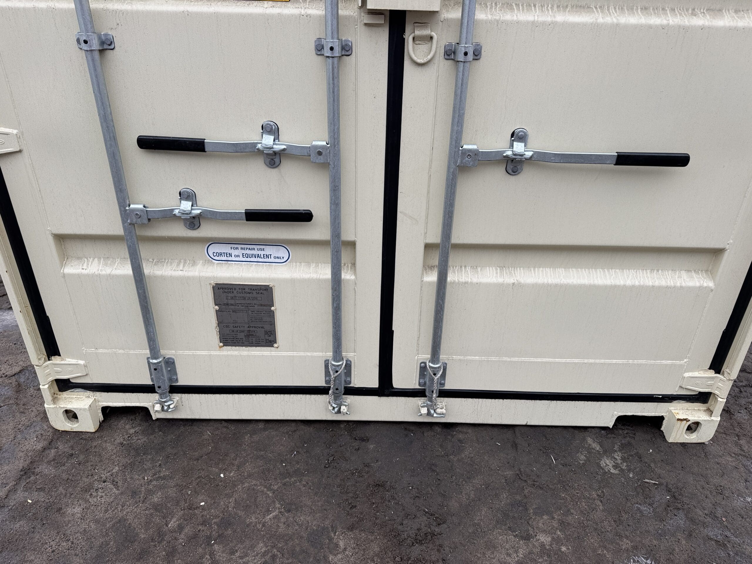 20ft New High Cube Shipping Container – Wind & Watertight – Beige — 20ft — new (image 6 of 12)