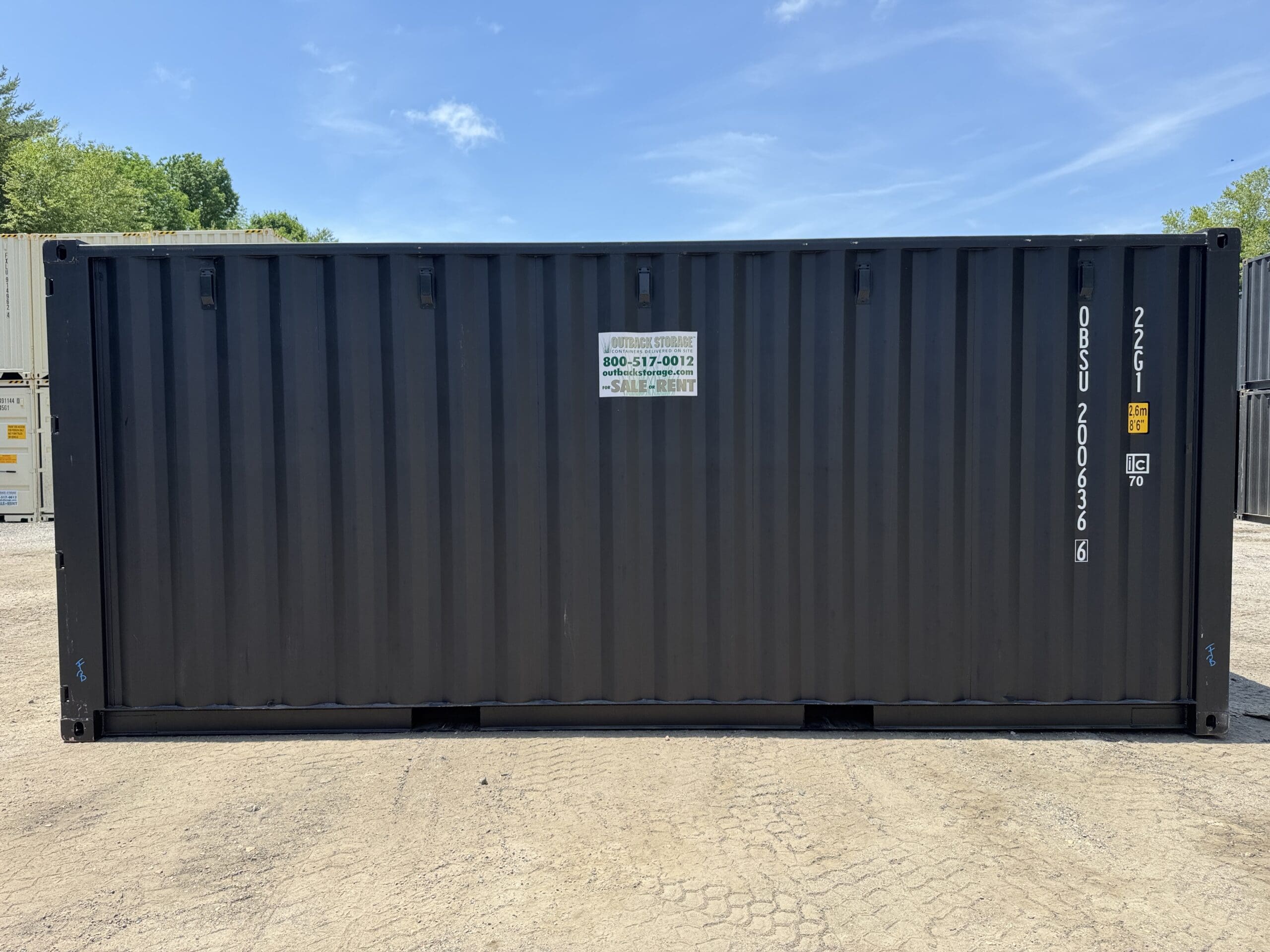 20ft New Shipping Container – Wind & Watertight – Black — 20ft — new (image 12 of 12)