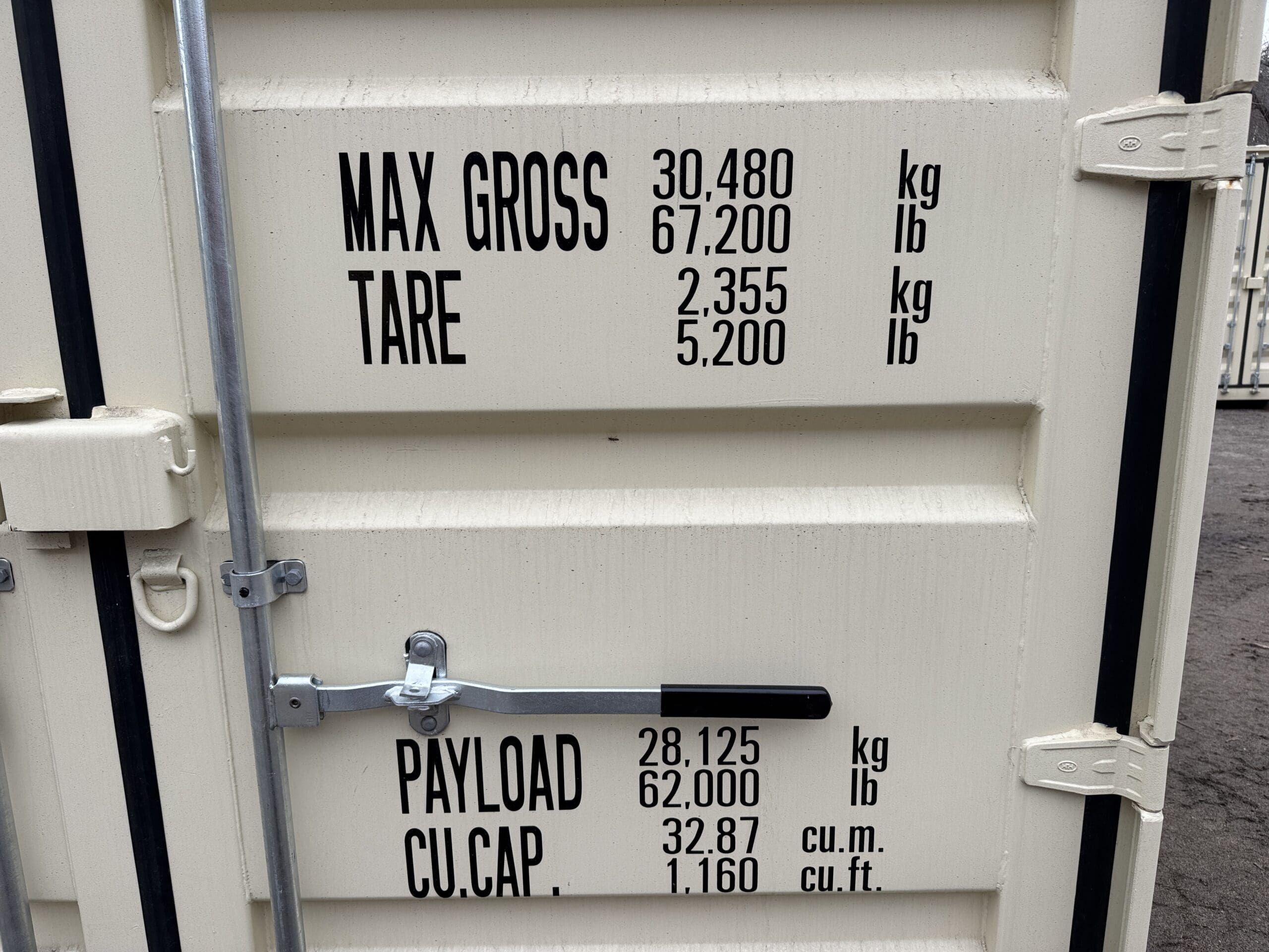 20ft New Shipping Container – Wind & Watertight – Beige — 20ft — new (image 4 of 12)