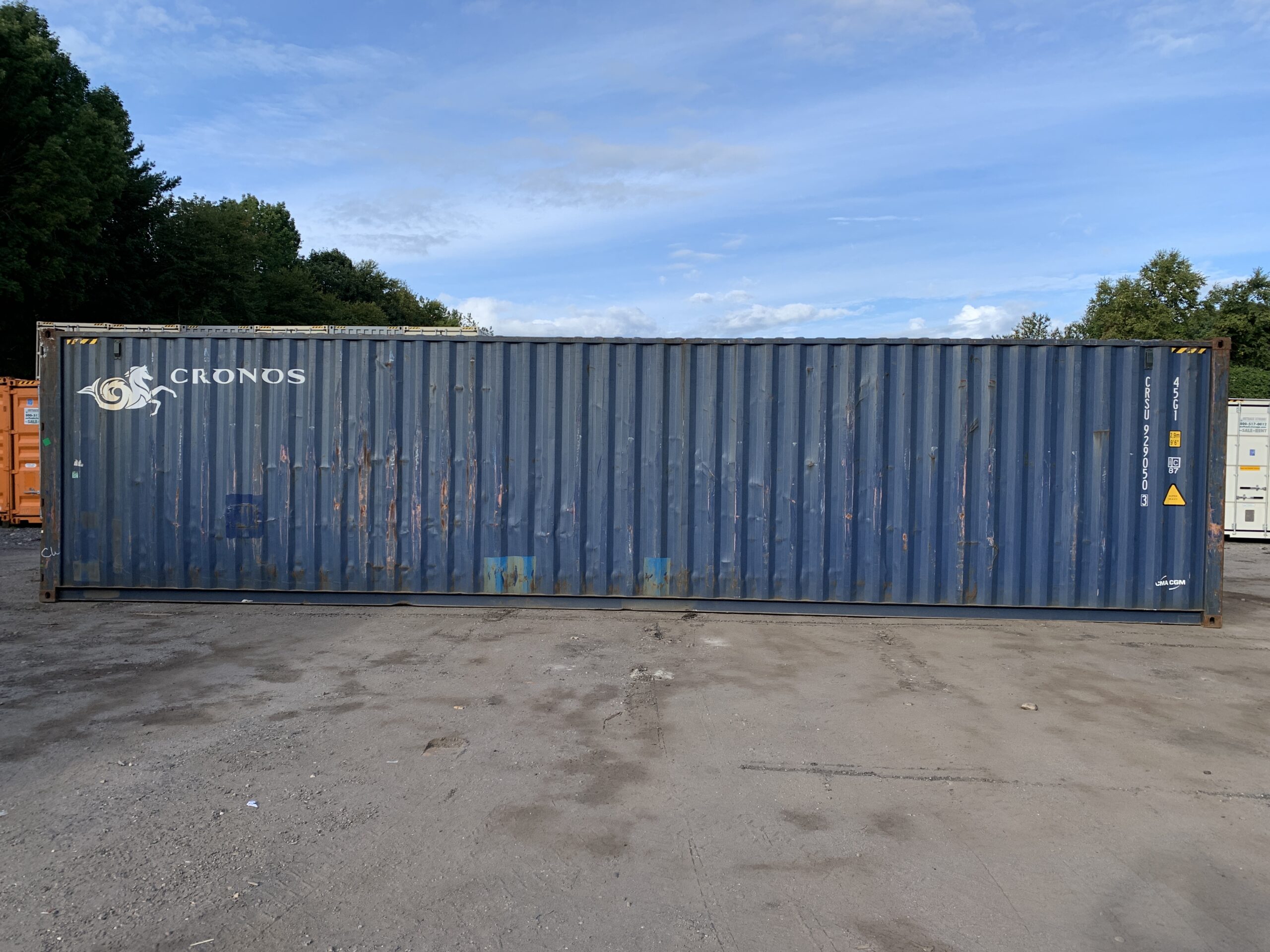 40ft As-Is High Cube Shipping Container – Wind & Watertight – Blue — 40ft — as_is (image 6 of 12)