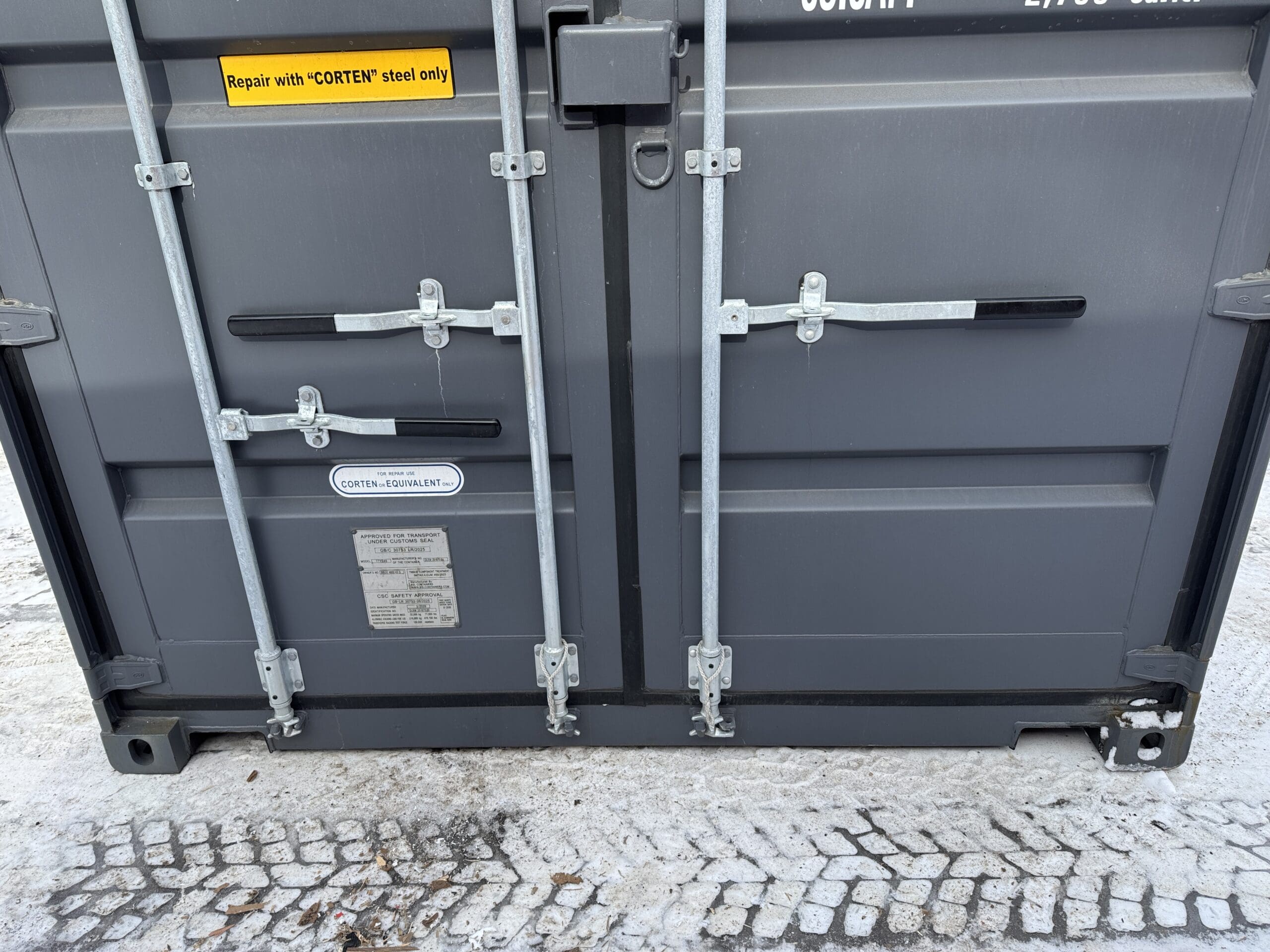 40ft New High Cube Shipping Container – Wind & Watertight – Gray — 40ft — new (image 6 of 12)
