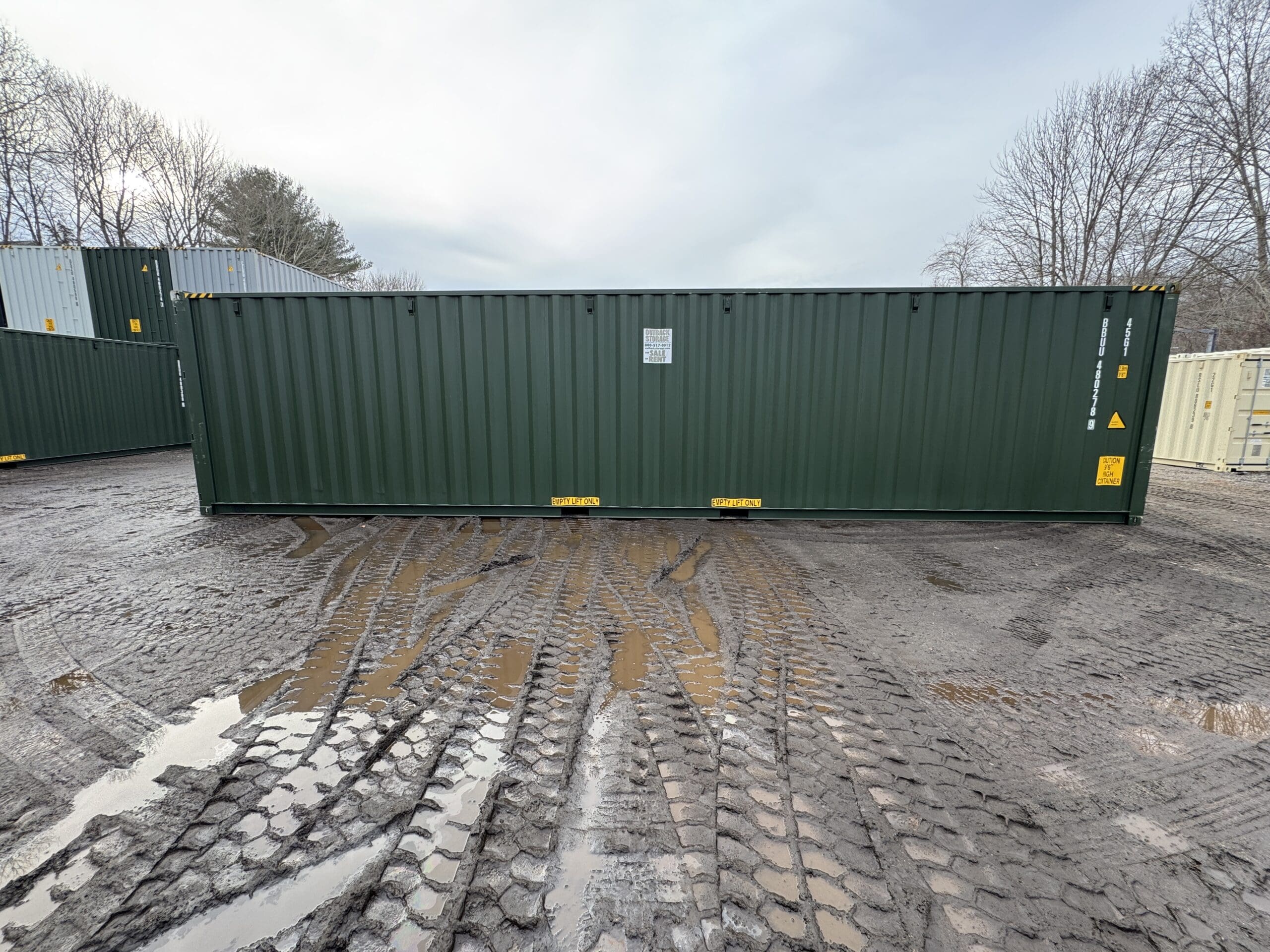 40ft New High Cube Shipping Container – Wind & Watertight – Green — 40ft — new (image 9 of 12)
