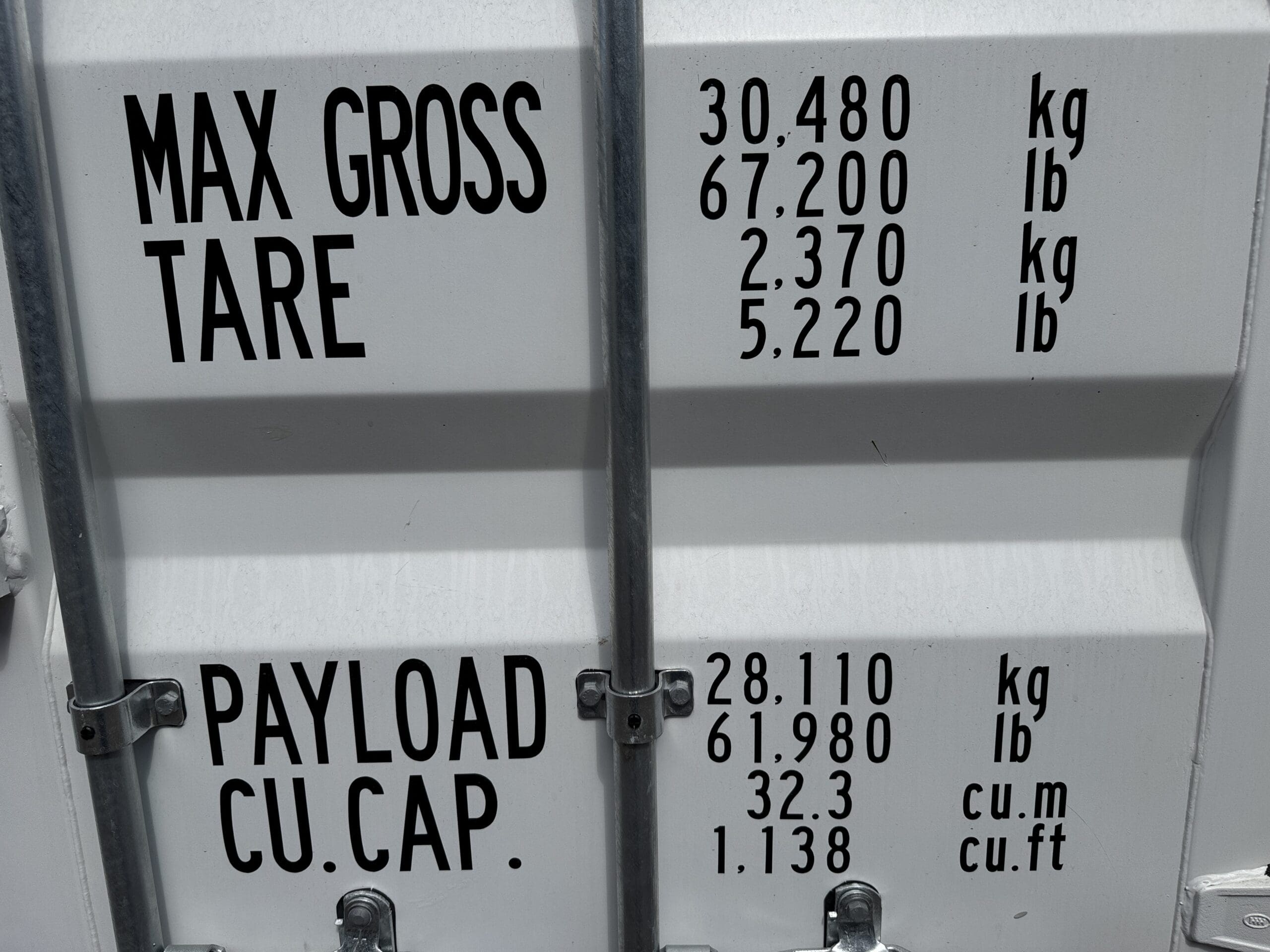 20ft New Shipping Container – Wind & Watertight – White — 20ft — new (image 8 of 12)