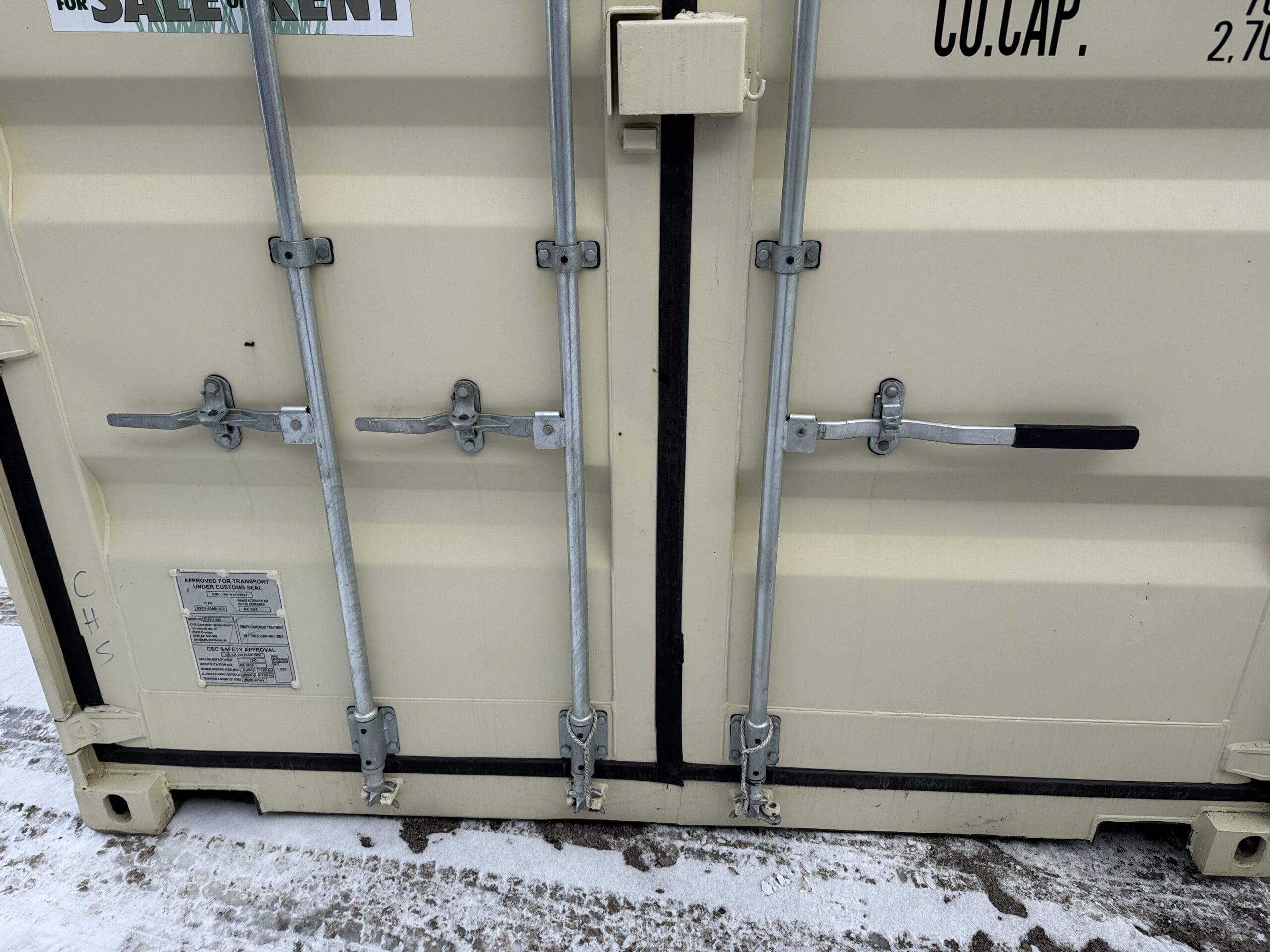 40ft New High Cube Shipping Container – Wind & Watertight – Beige — 40ft — new (image 6 of 12)