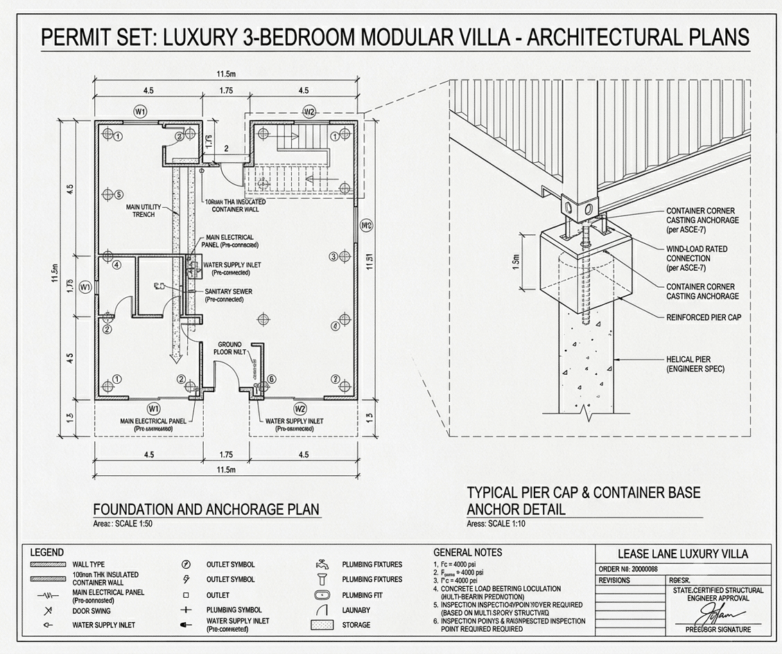 Luxury 3 Bedroom Prefabricated Modular Container Home Villa for Sale — 20ft — new (image 23 of 27)