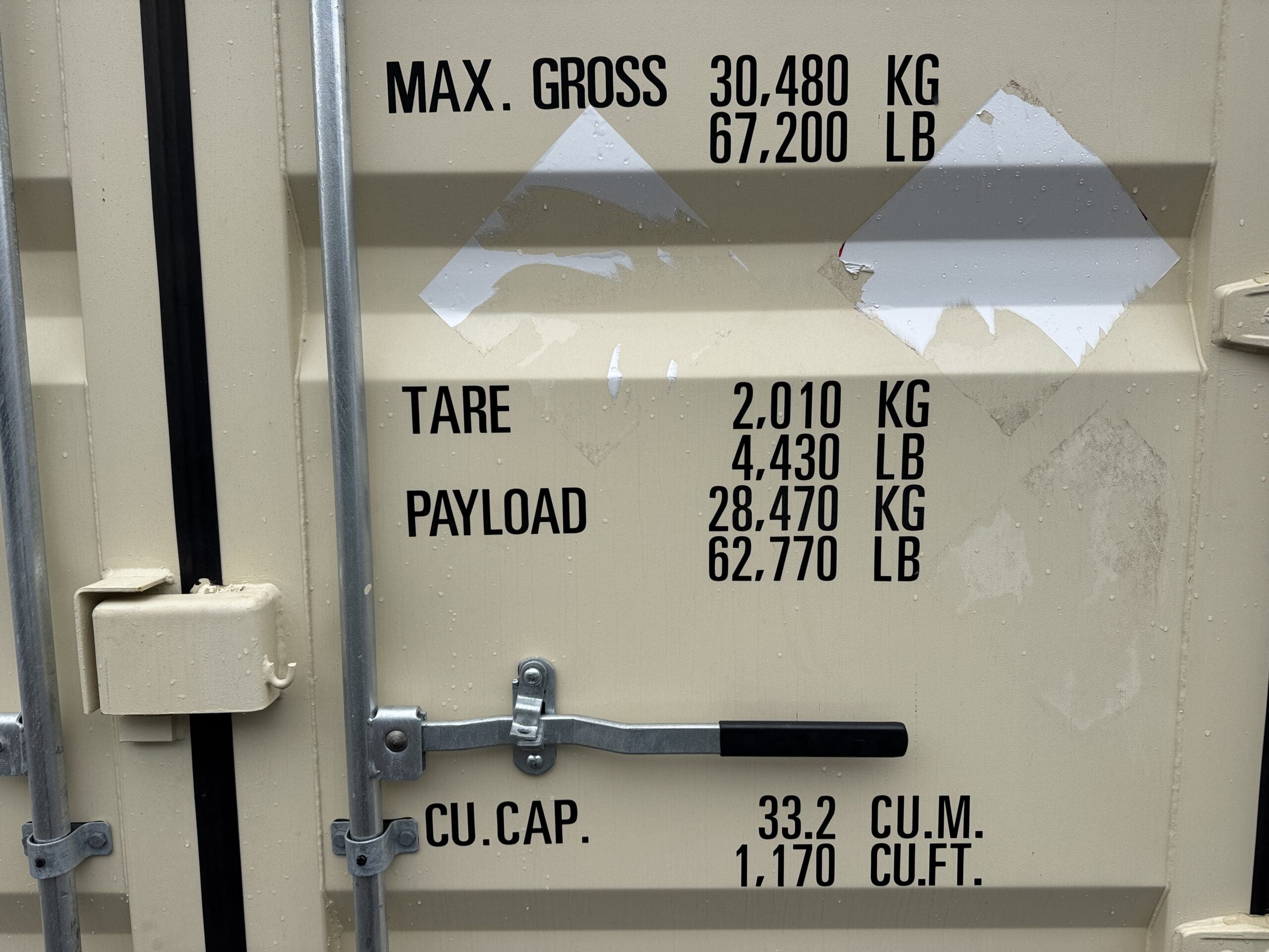 20ft New Shipping Container – Wind & Watertight – Beige — 20ft — new (image 8 of 12)