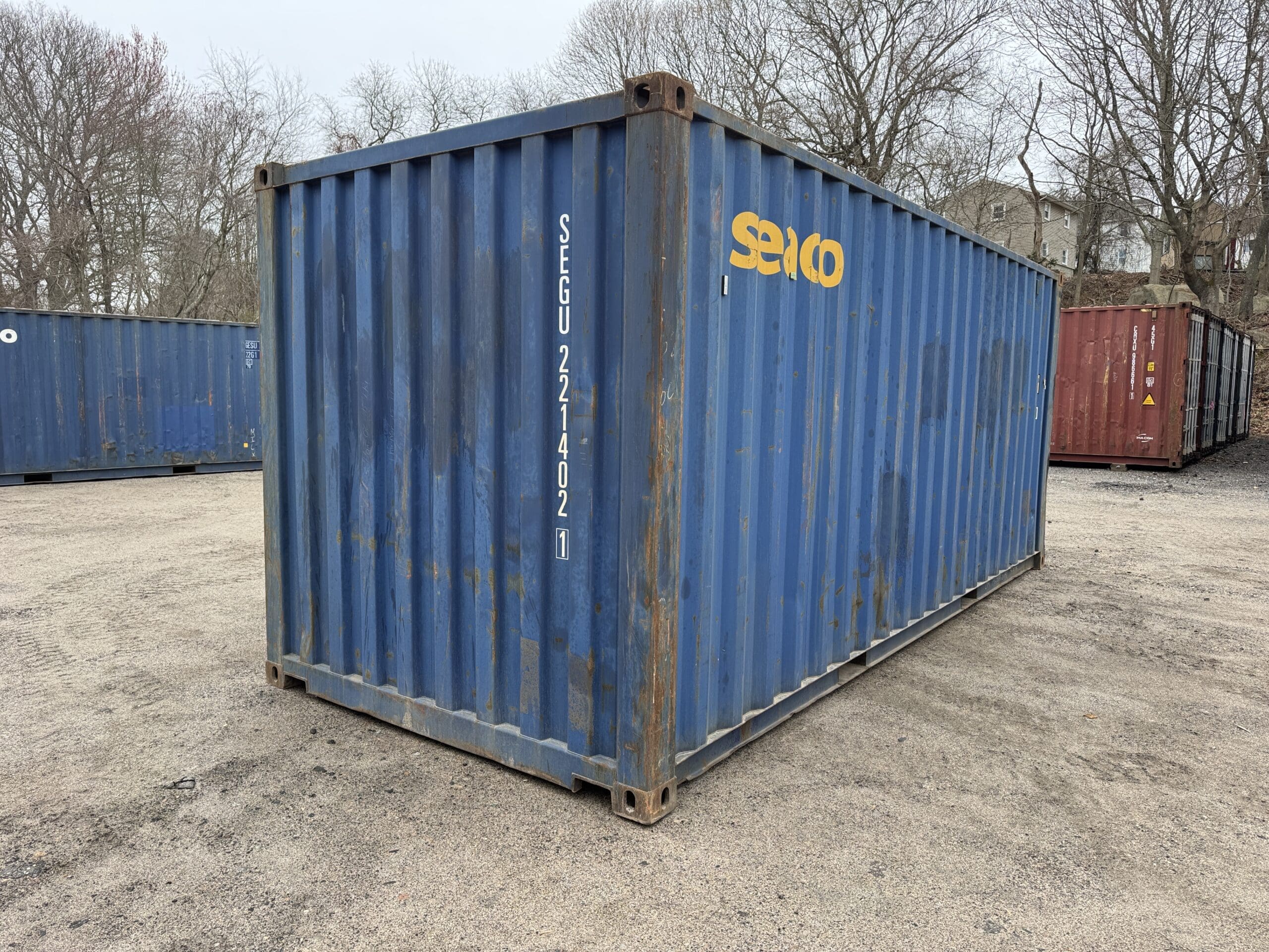 20ft Used Shipping Container – Wind & Watertight – Blue — 20ft — used (image 11 of 12)