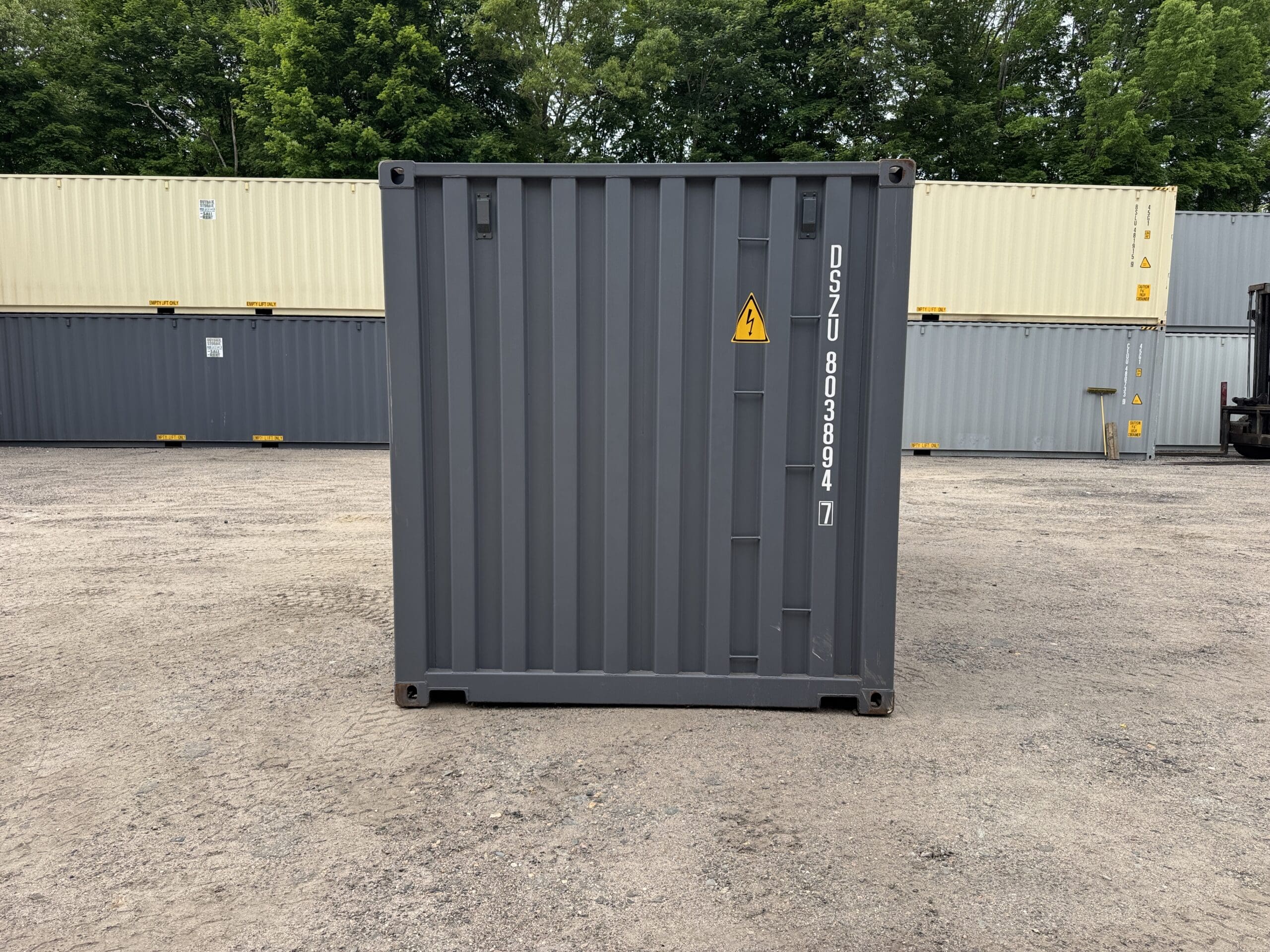 20ft New Shipping Container – Wind & Watertight – Gray — 20ft — new (image 11 of 12)