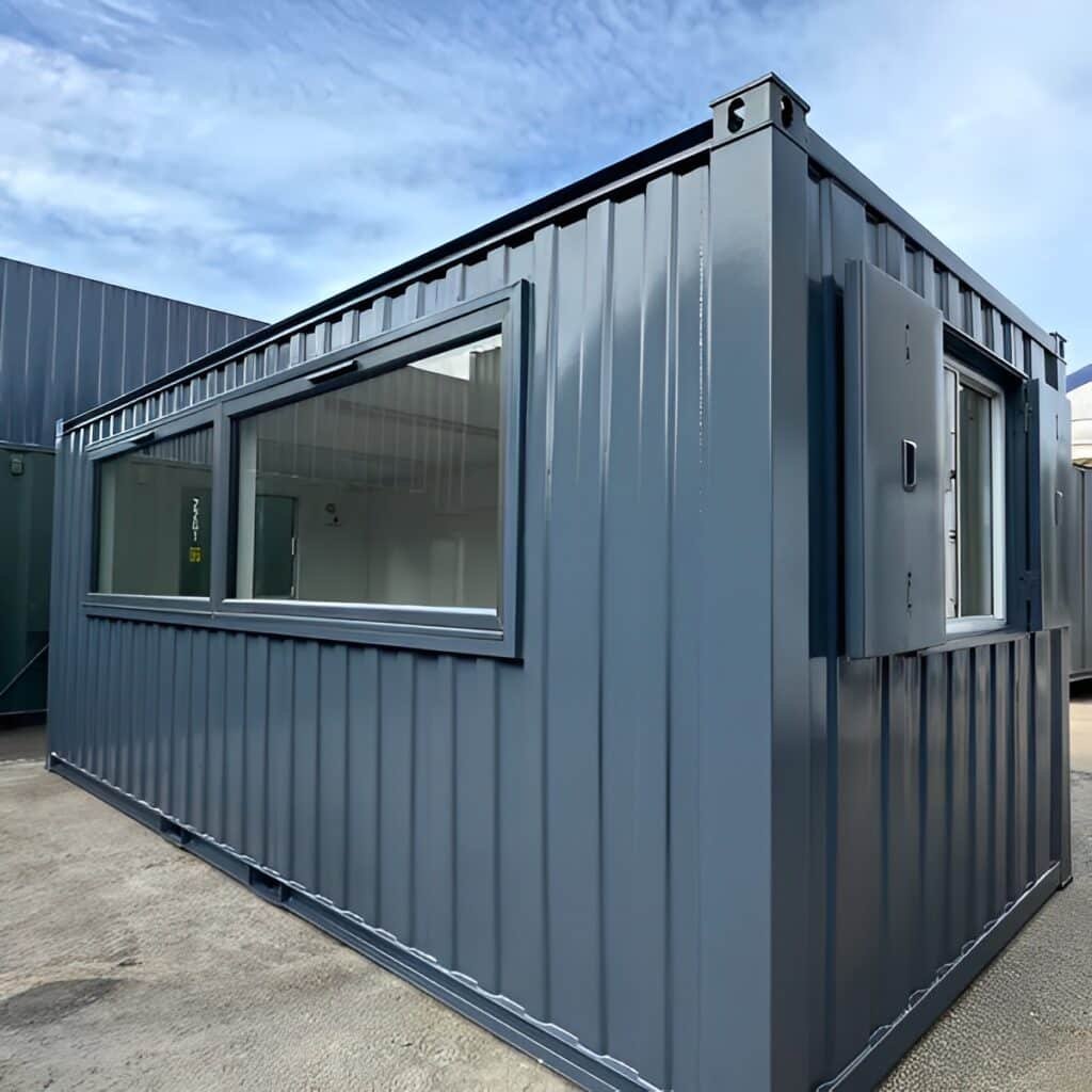 21ft x 8ft Custom Cabin Office / Canteen | Picture Windows | Portable — Front Exterior View 21ft x 8ft Custom Cabin Office / Canteen | Picture Windows | Portable Building — 20ft — new (image 1 of 12)