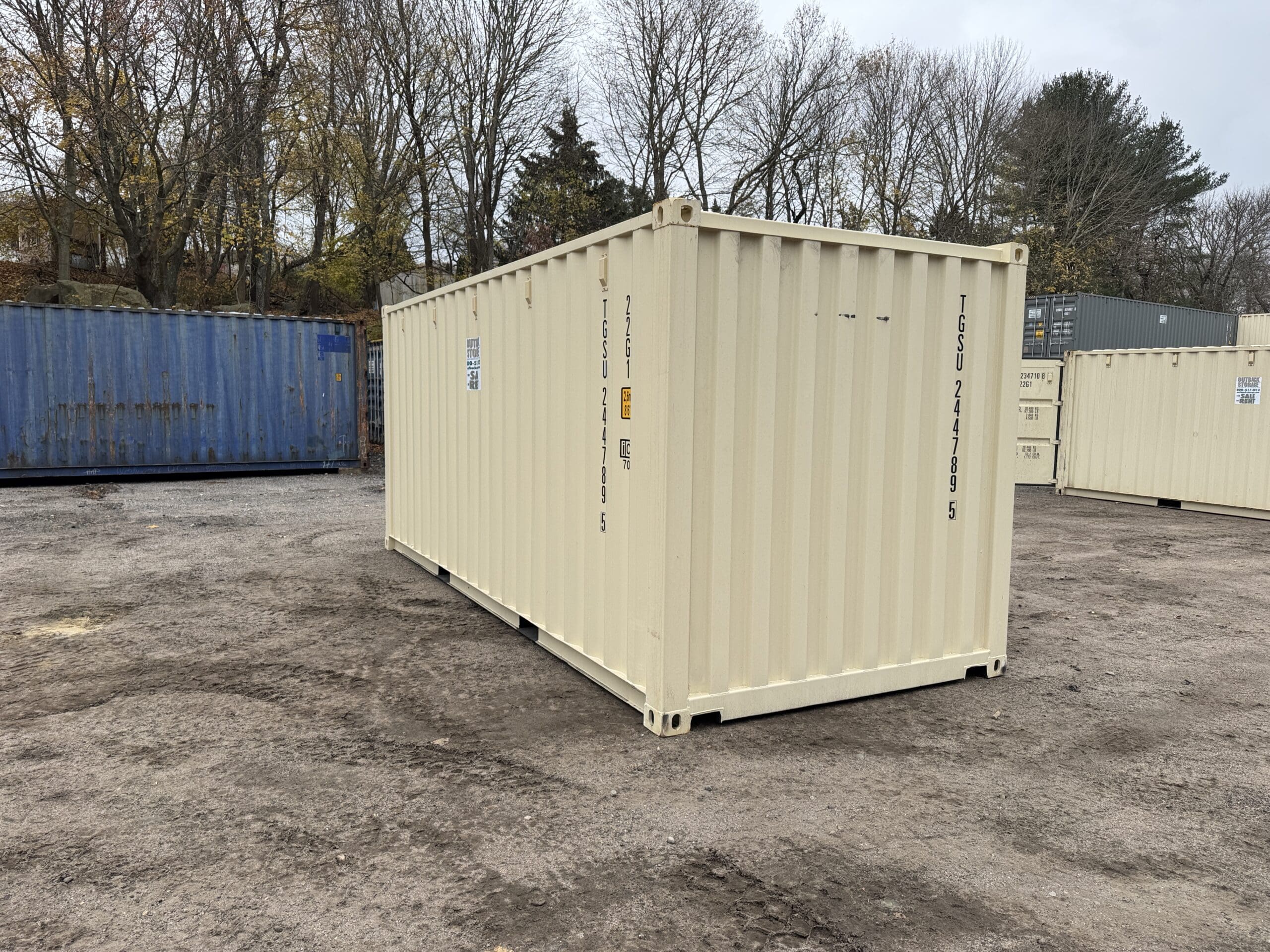 20ft New Shipping Container – Wind & Watertight – Beige — 20ft — new (image 9 of 12)