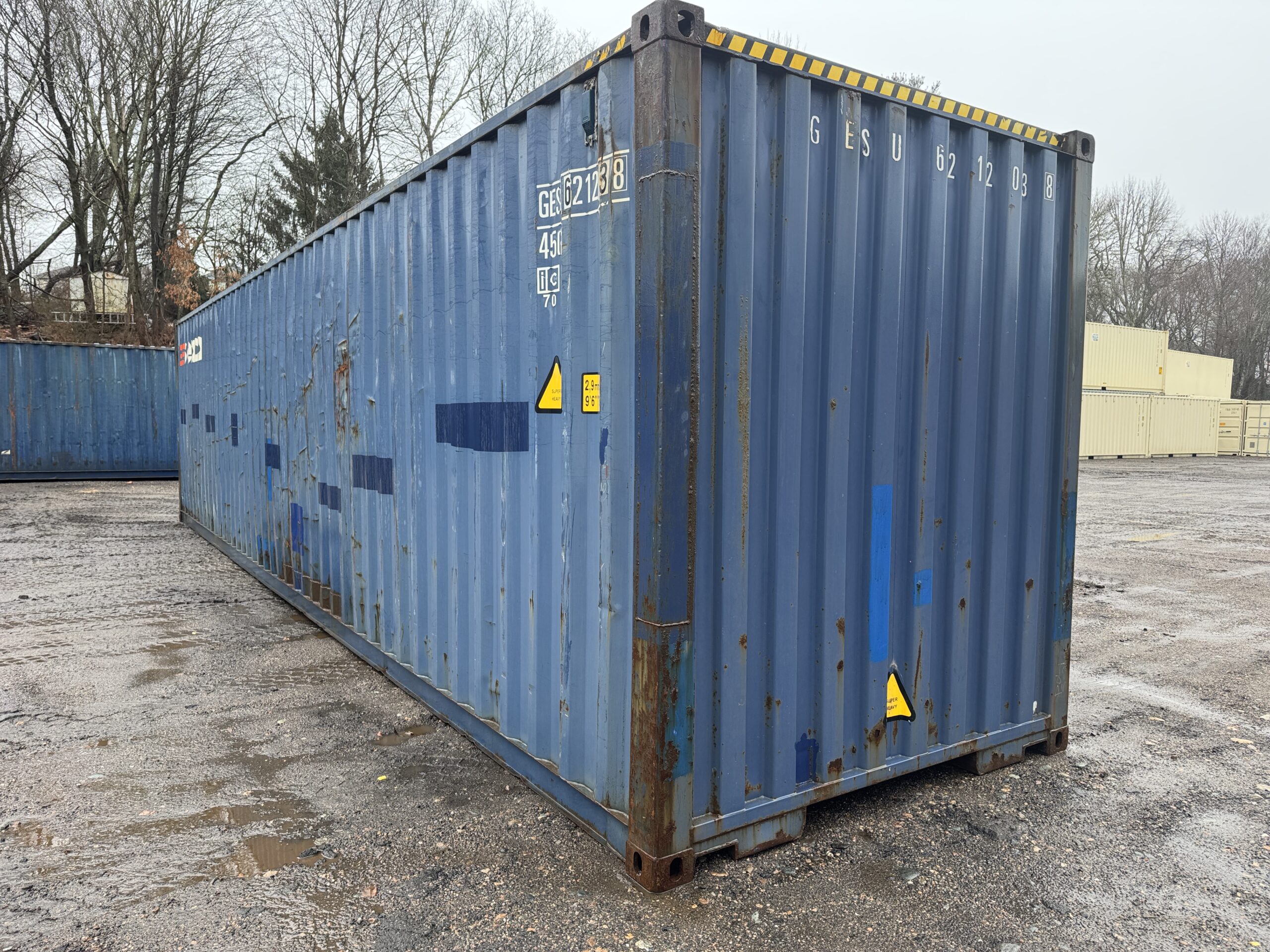 40ft Used High Cube Shipping Container – Wind & Watertight – Blue — 40ft — used (image 8 of 12)