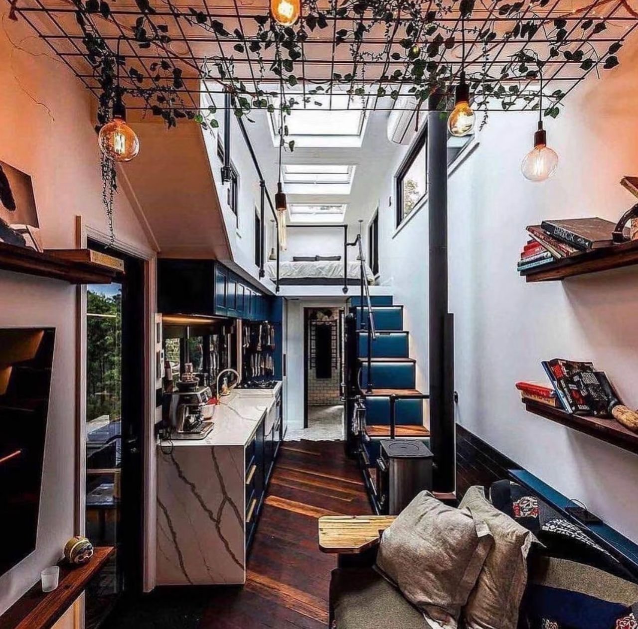 Luxury 1BHK Duplex Container Home with Spacious Outdoor Deck, Fully Furnished Modern Tiny House, Prefab Steel Family Home — 20ft — new…
