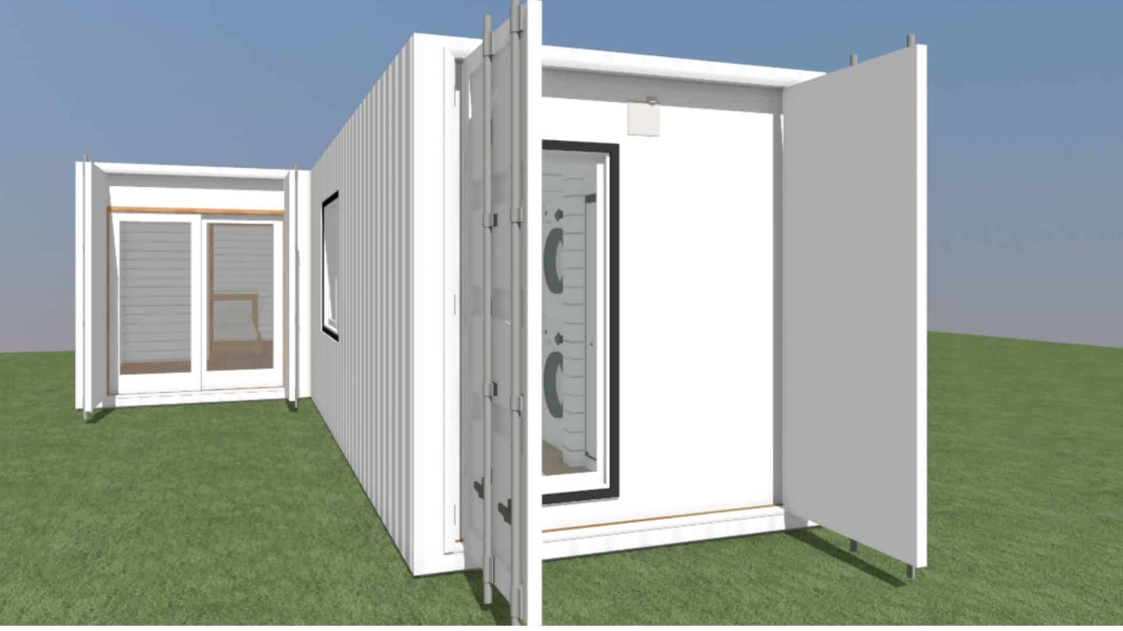 Luxury 2 Bedroom Shipping Container Home | 40ft + 20ft Modern Container House | The Fulton — 20ft — new (image 12 of 14)