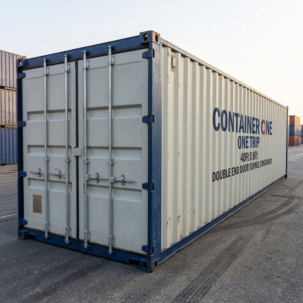 40Ft X 8Ft One Trip Tunnel Container Double End Door — 40ft — new — storage containers (image 5 of 6)