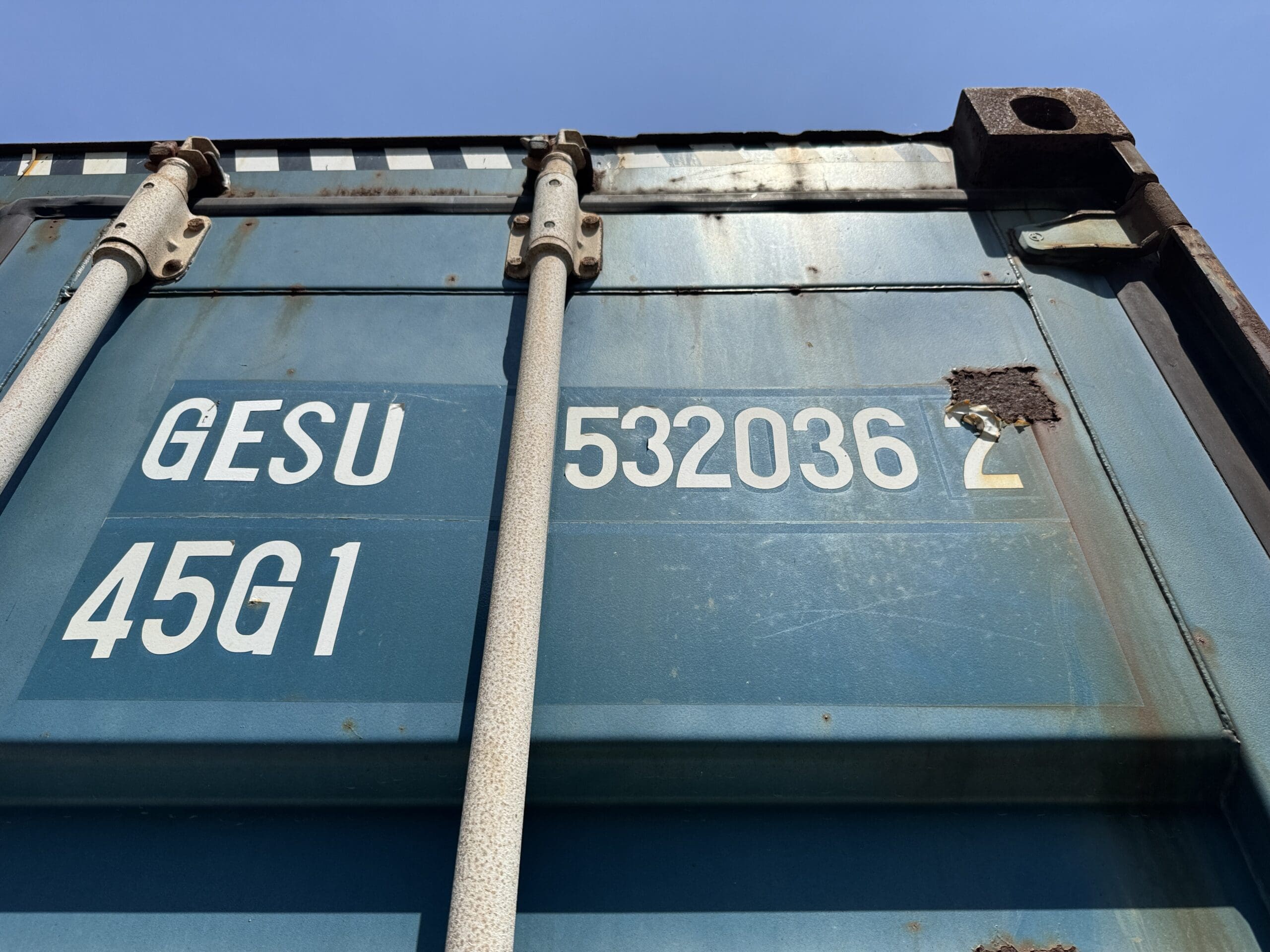 40ft Used High Cube Shipping Container – Wind & Watertight – Blue — 40ft — used (image 2 of 12)