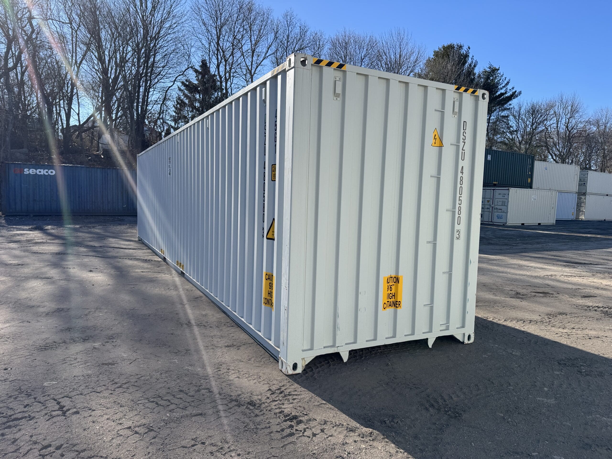 40ft New High Cube Shipping Container – Wind & Watertight – Gray — 40ft — new (image 10 of 12)