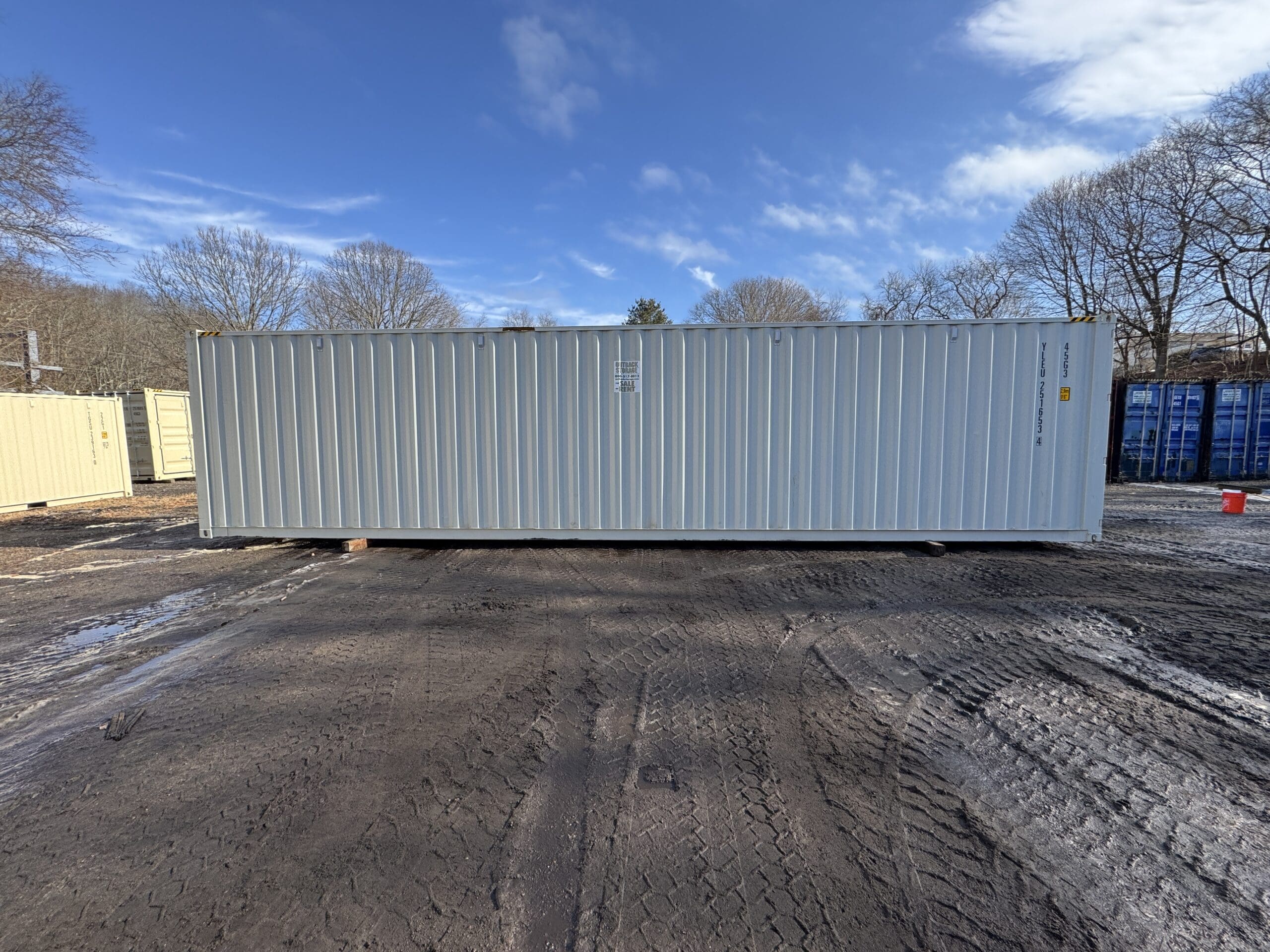 40ft New High Cube Shipping Container – Wind & Watertight – Lt Gray — 40ft — new (image 9 of 12)