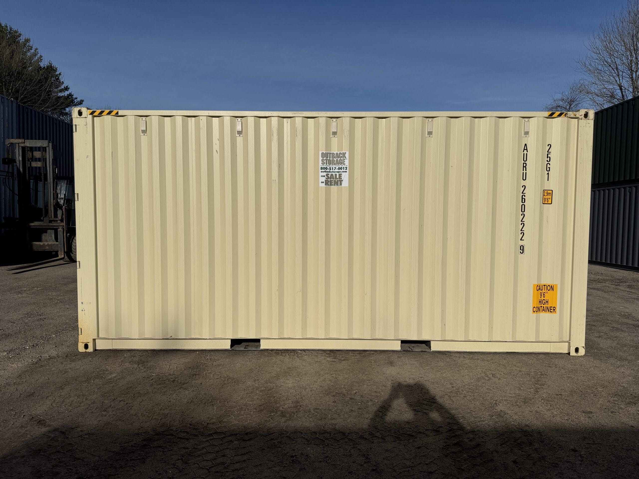 20ft New High Cube Shipping Container – Wind & Watertight – Beige — 20ft — new (image 9 of 12)